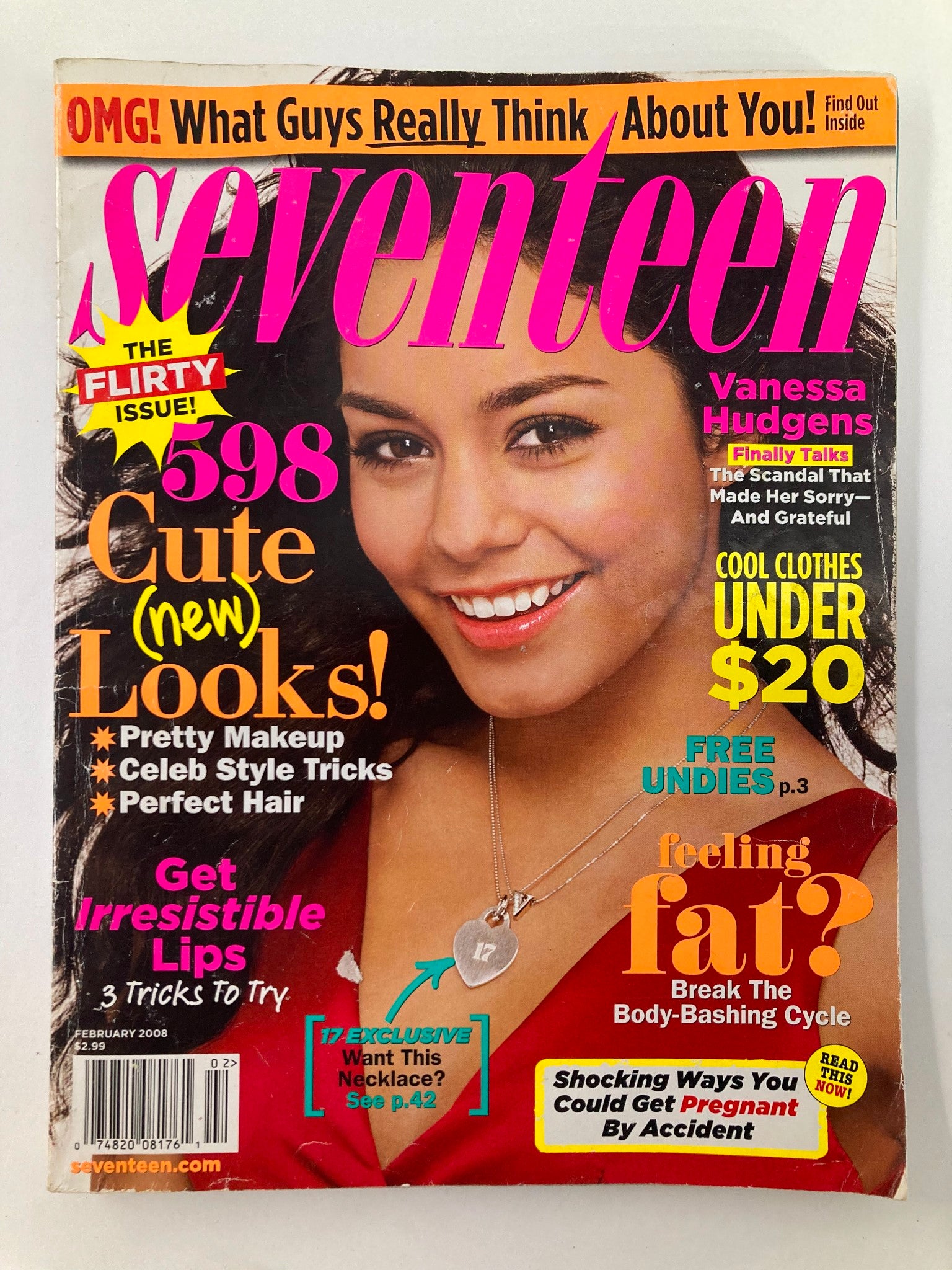 Seventeen Magazine February 2008 Vol 67 #2 Vanessa Hudgens No Label