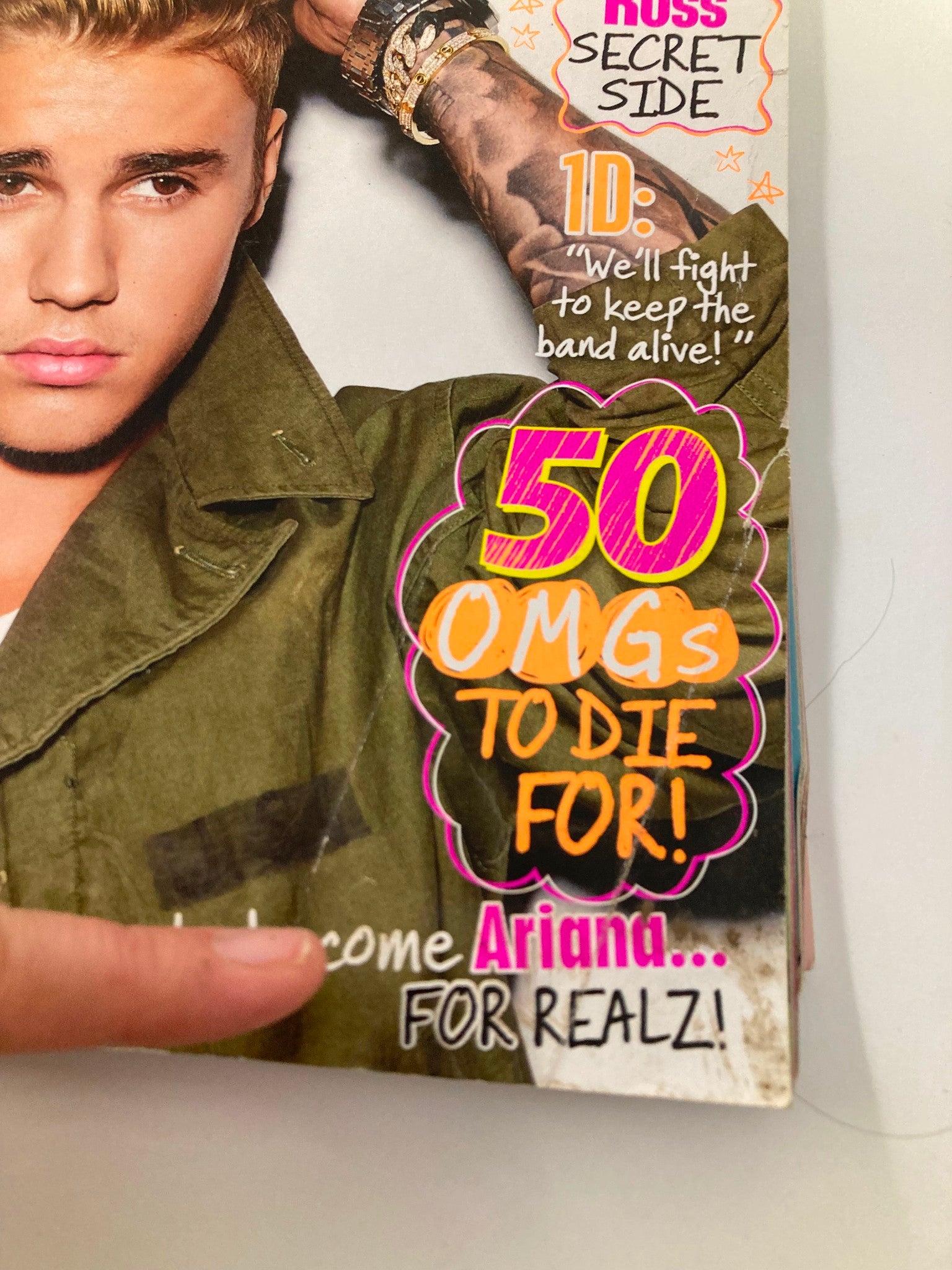 Tiger Beat Magazine October 2015 Justing Bieber Prince of Pop w Poster No Label