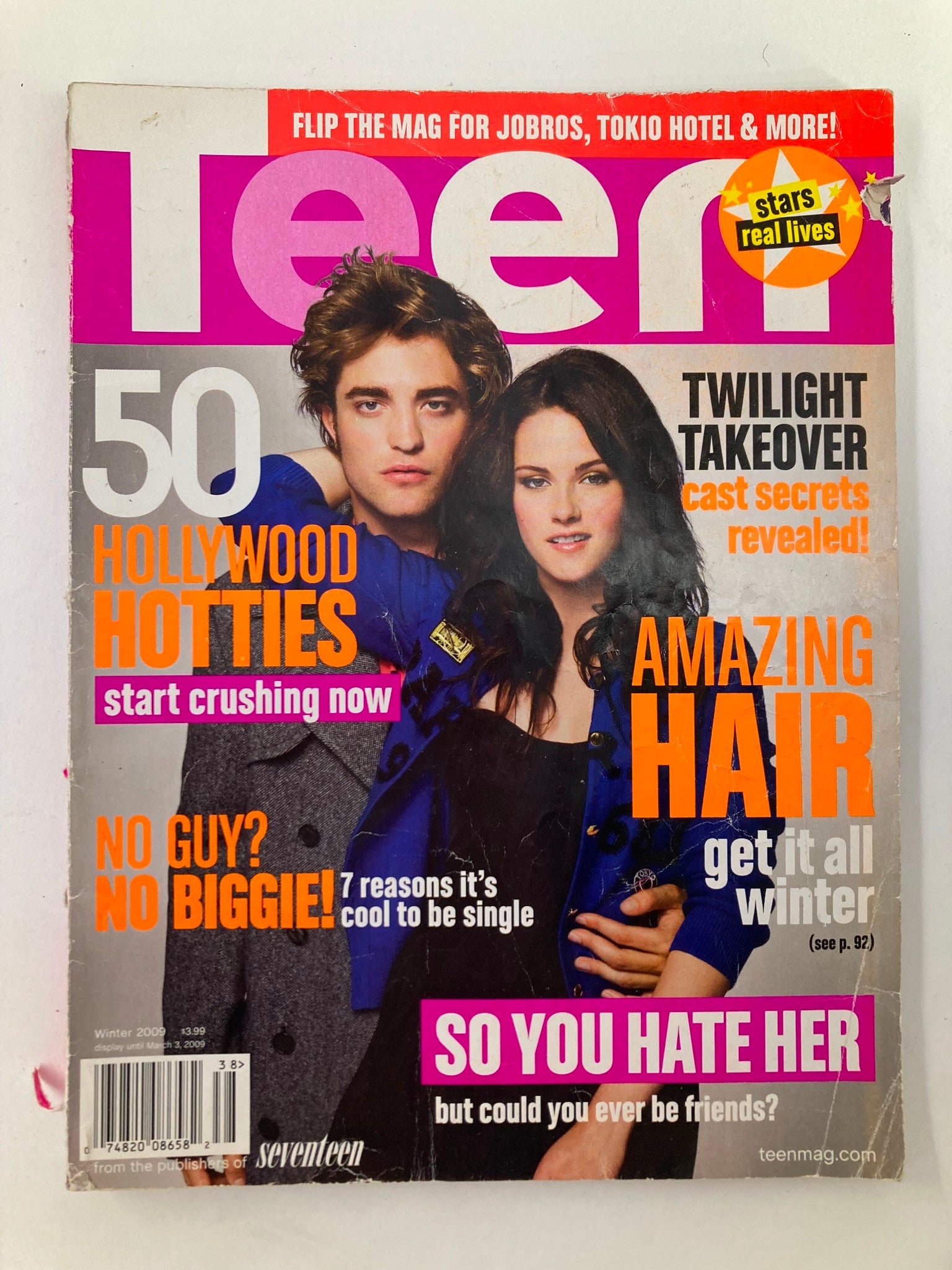 Teen Magazine Winter 2009 Robert Pattinson and Kristen Stewart No Label