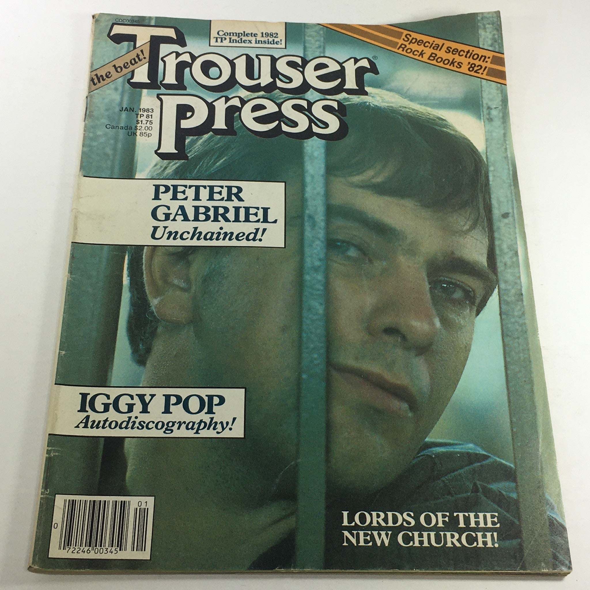 VTG Trouser Press Magazine: January 1983 - Peter Gabriel Unchained No Label