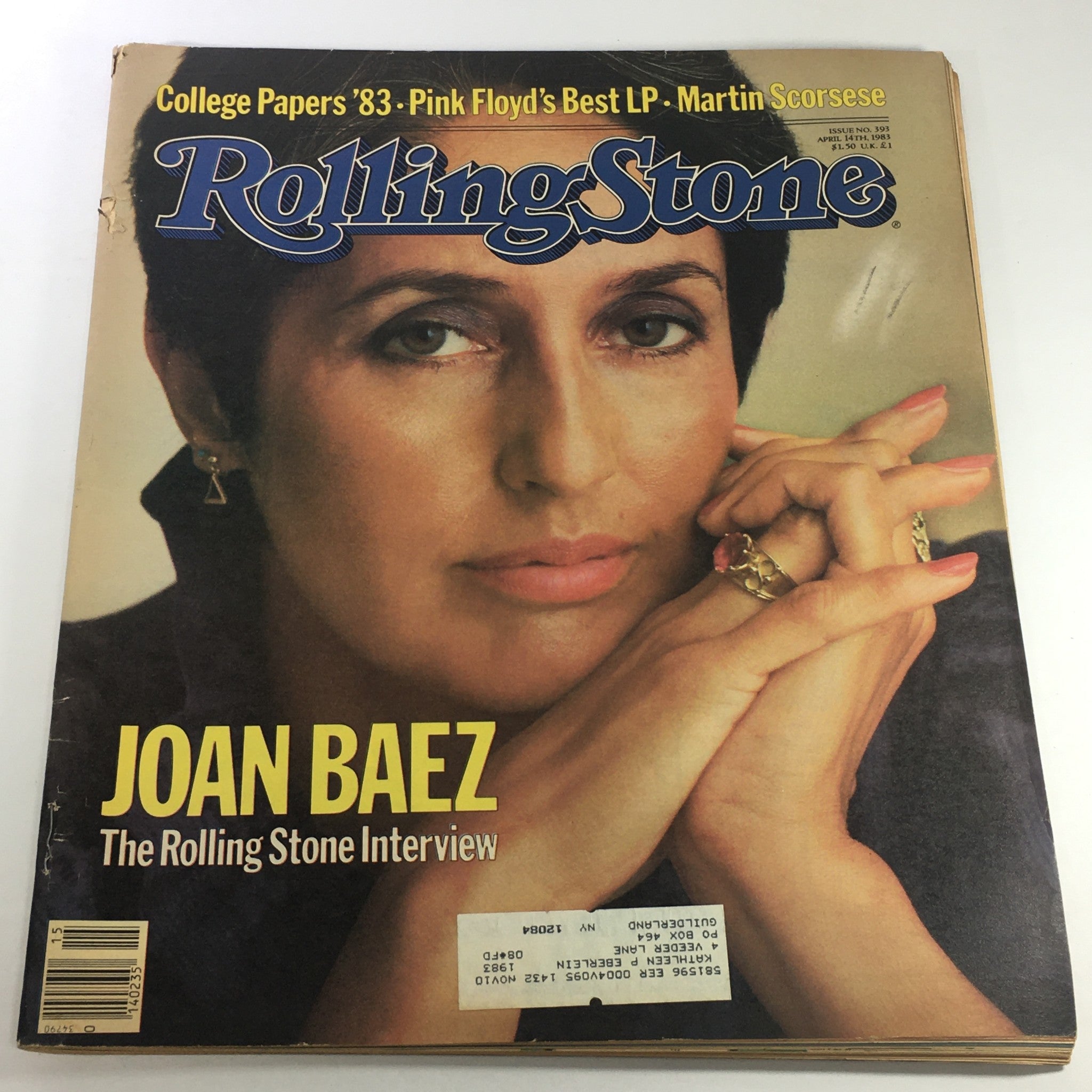 VTG Rolling Stone Magazine: April 14 1983 - Joan Baez The Interview