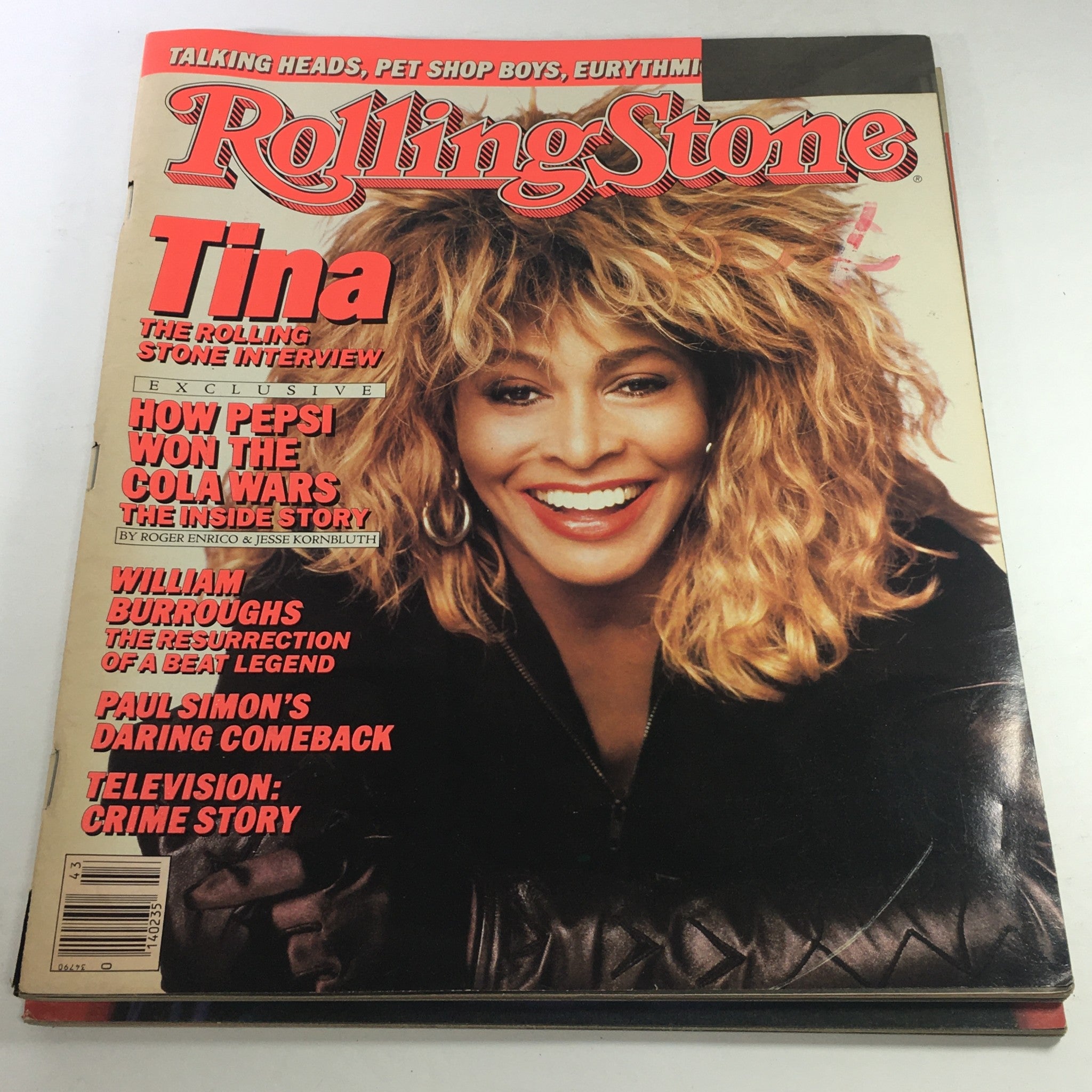 VTG Rolling Stone Magazine: October 23 1986 - Tina Turner The Interview No Label