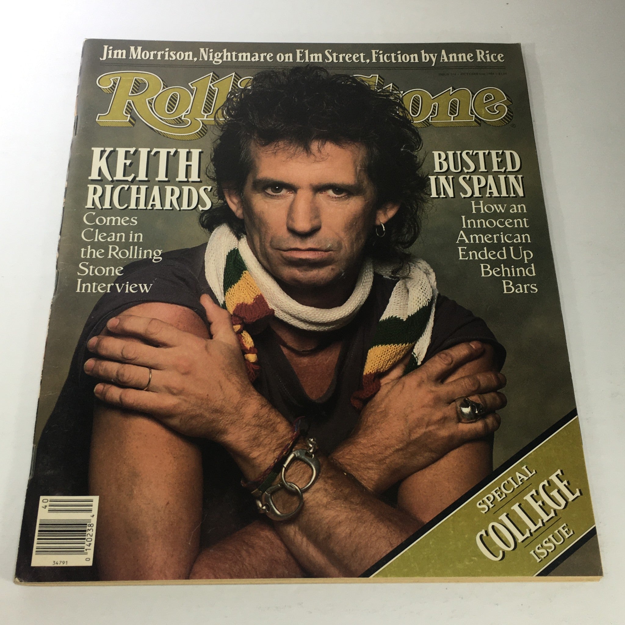 VTG Rolling Stone Magazine: October 1988 - Keith Richards Comes Clean Interview