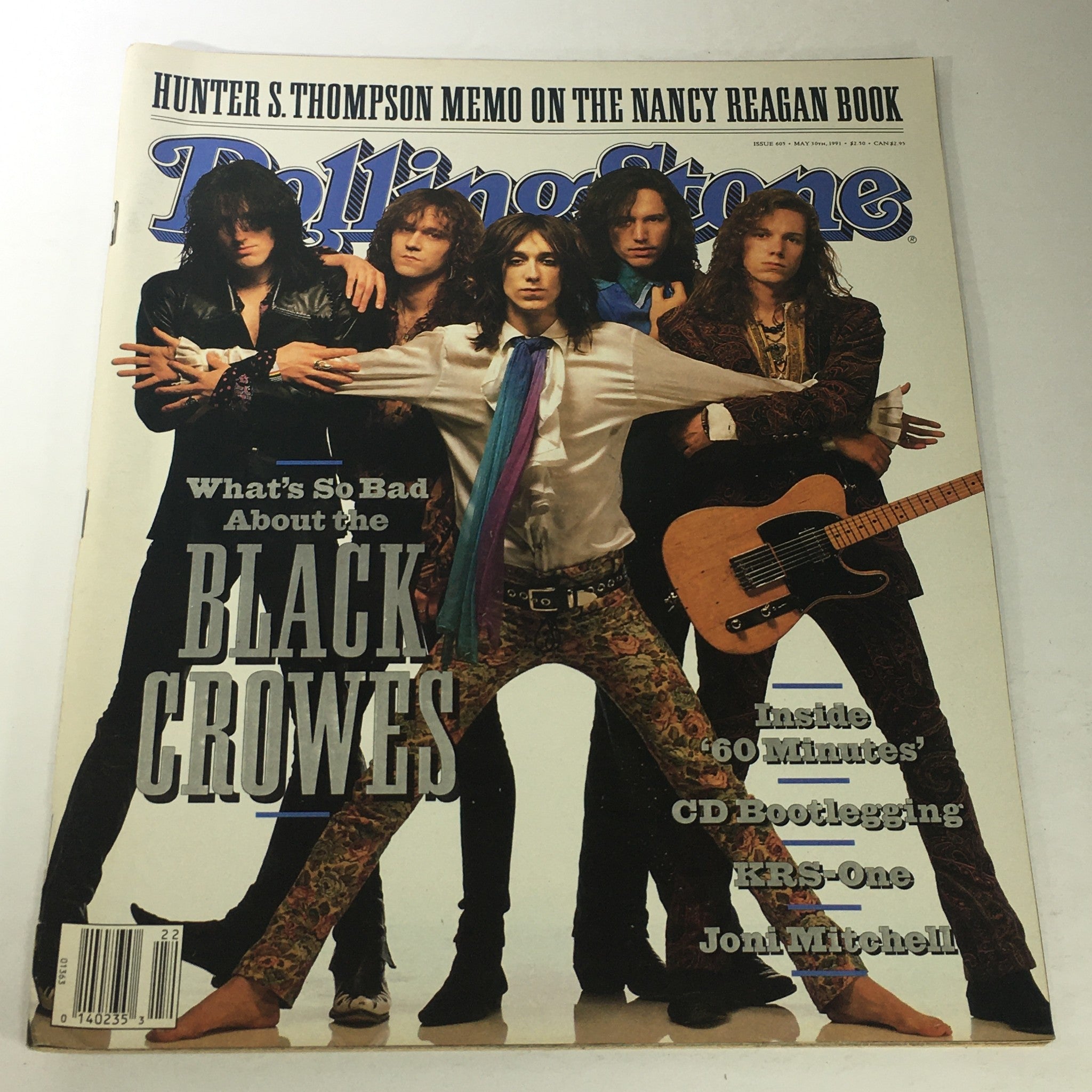 VTG Rolling Stone Magazine: May 30 1991 - Black Crowes Cover No Label/Newsstand