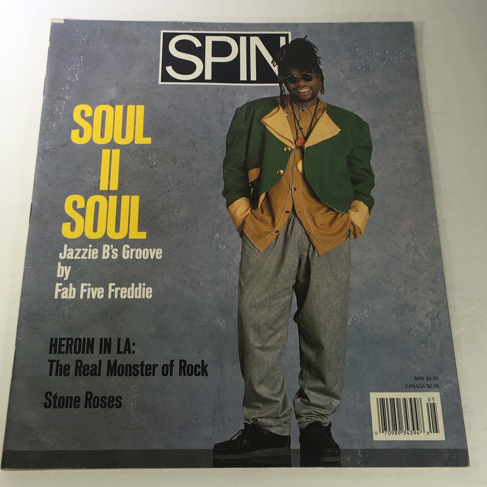 VTG Spin Magazine: May 1990 - Soul II Soul Jazzie B's Groove by Fab Five Freddie