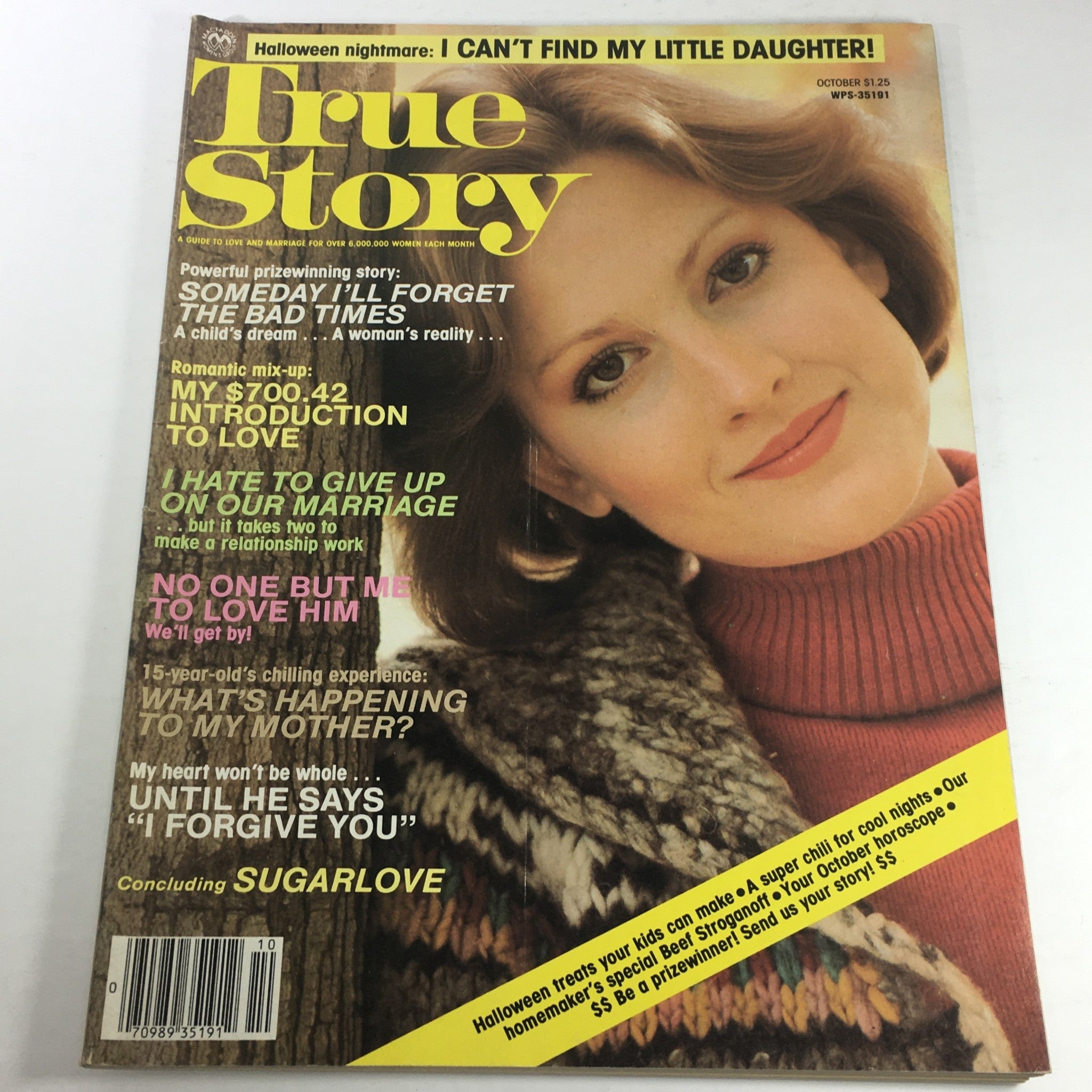 VTG True Story Magazine: October 1983 - Concluding Sugar Love No Label/Newsstand