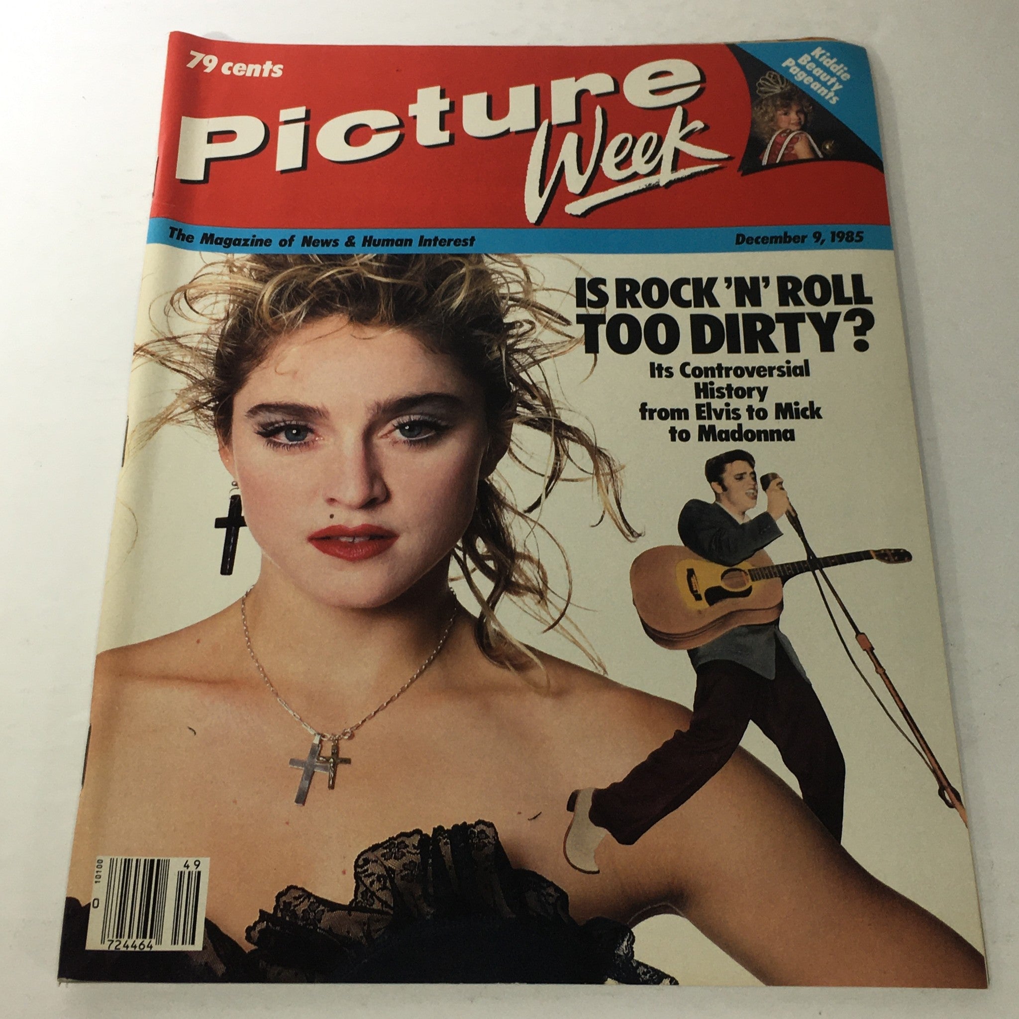 VTG Picture Week Magazine: December 9 1985 - Madonna and Elvis Presley Cover