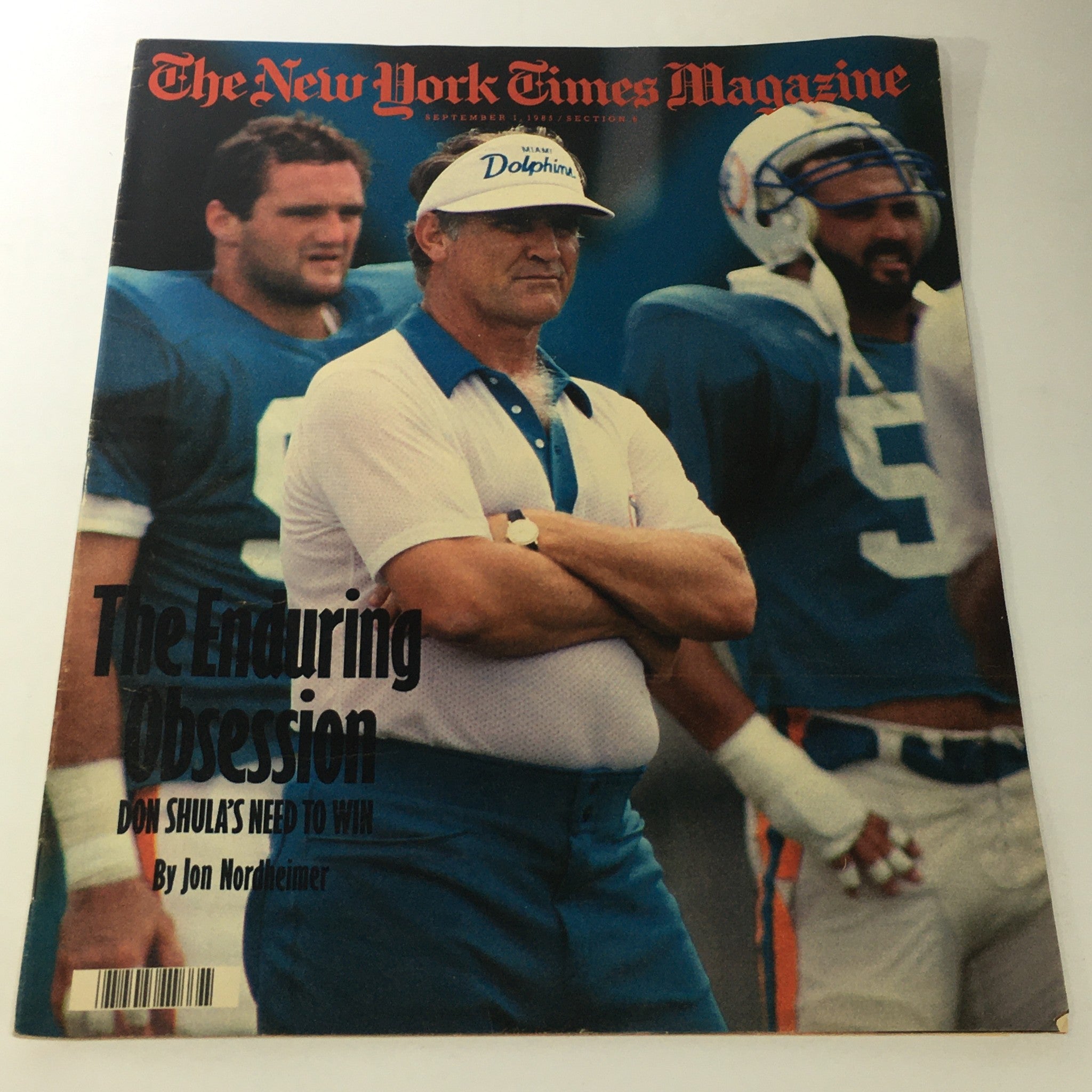 VTG The New York Times Magazine: September 1 1985 - Don Shula by Jon Nordheimer