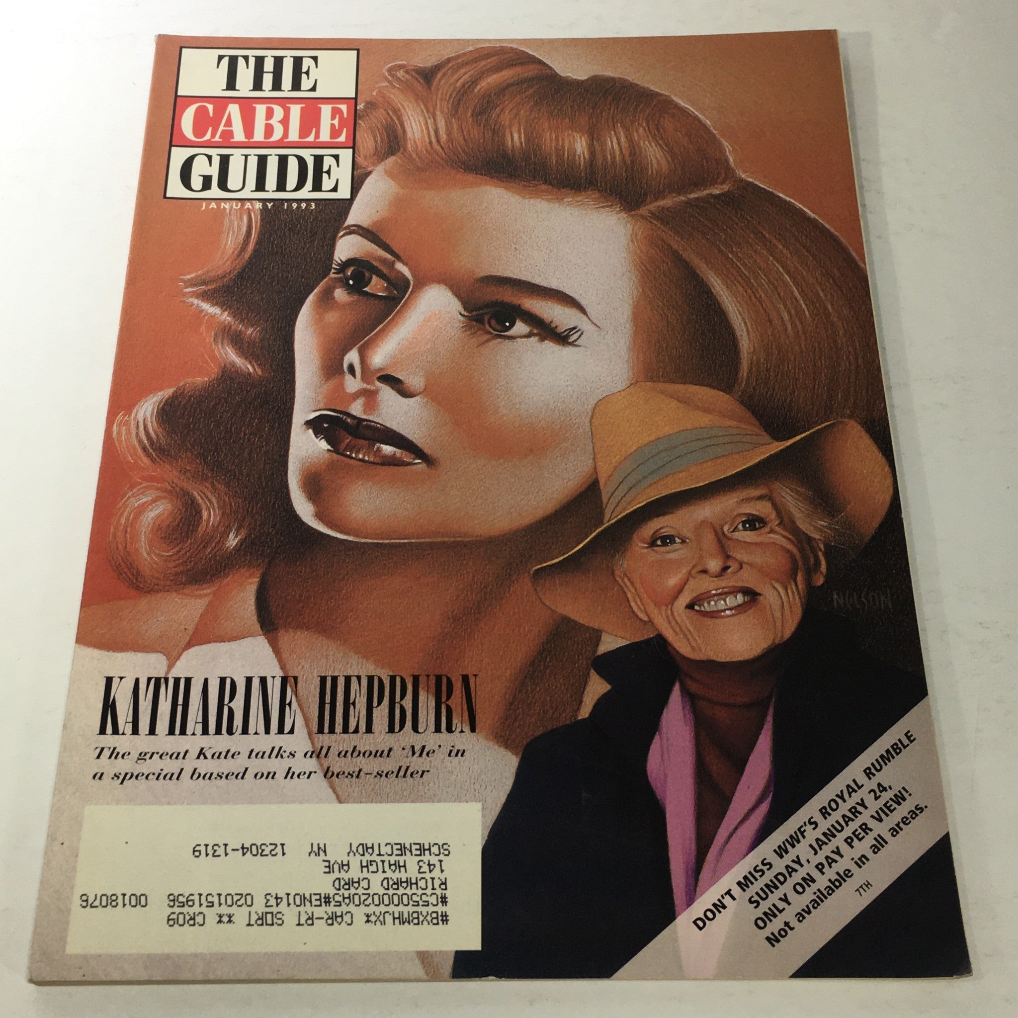 VTG The Cable Guide Magazine: January 1993 - Katharine Hepburn Cover