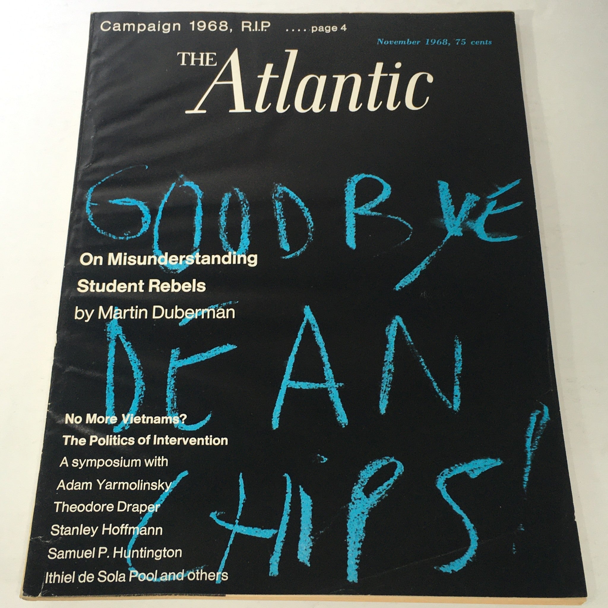 VTG The Atlantic Magazine: November 1968 - Martin Duberman Article On Rebels