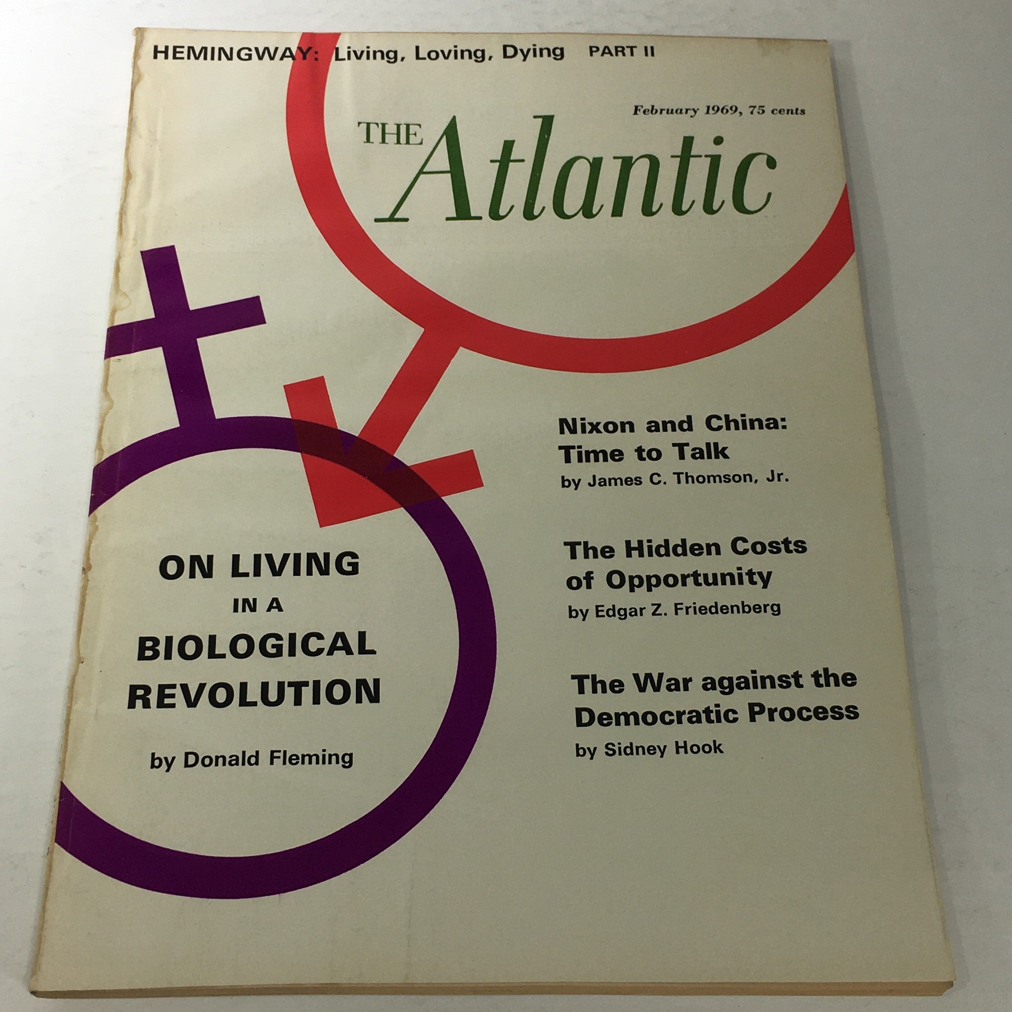 VTG The Atlantic Magazine: February 1969 - Donald Fleming Article Plus Many More