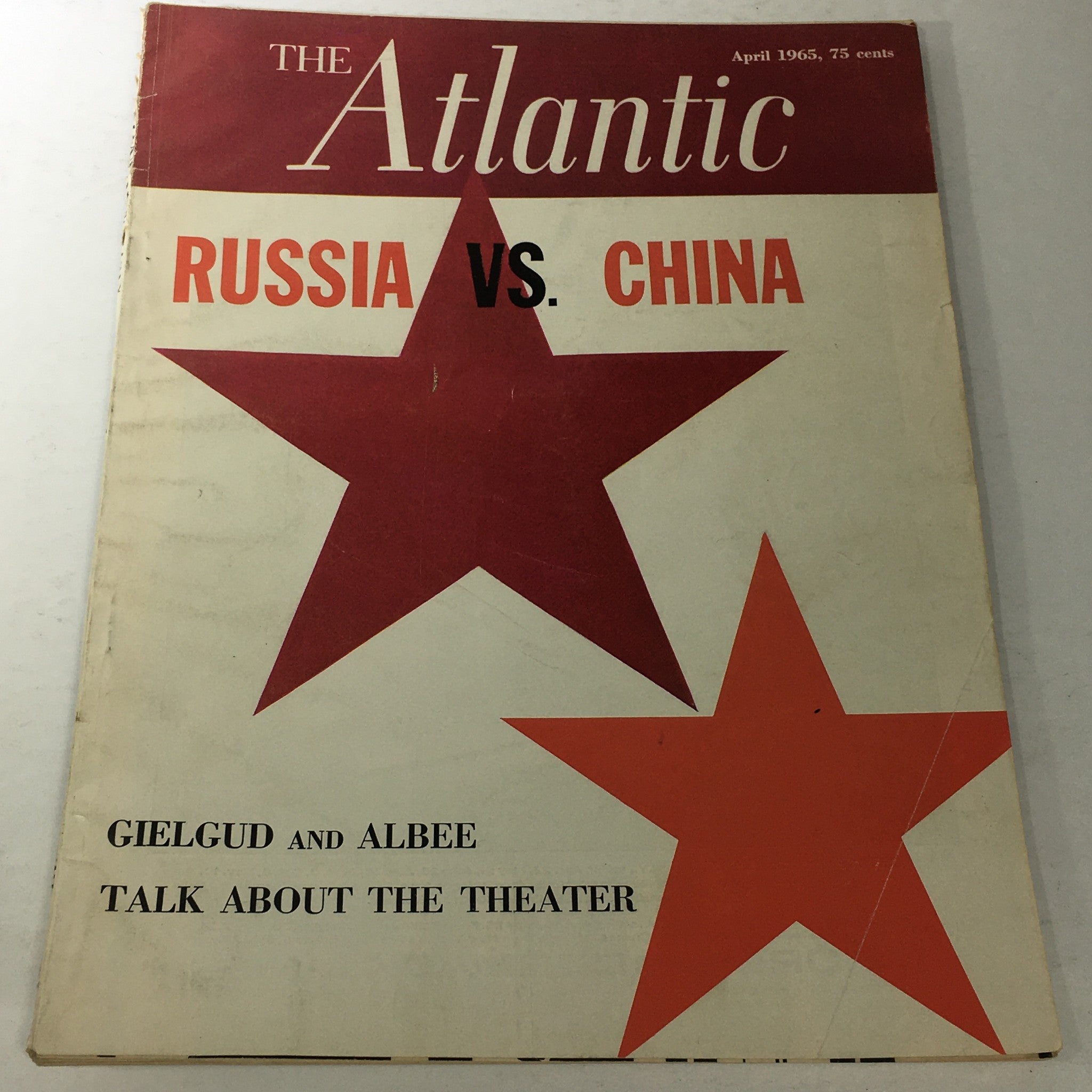 VTG The Atlantic Magazine: April 1965 - Gielgud And Albee, Russia VS China Topic