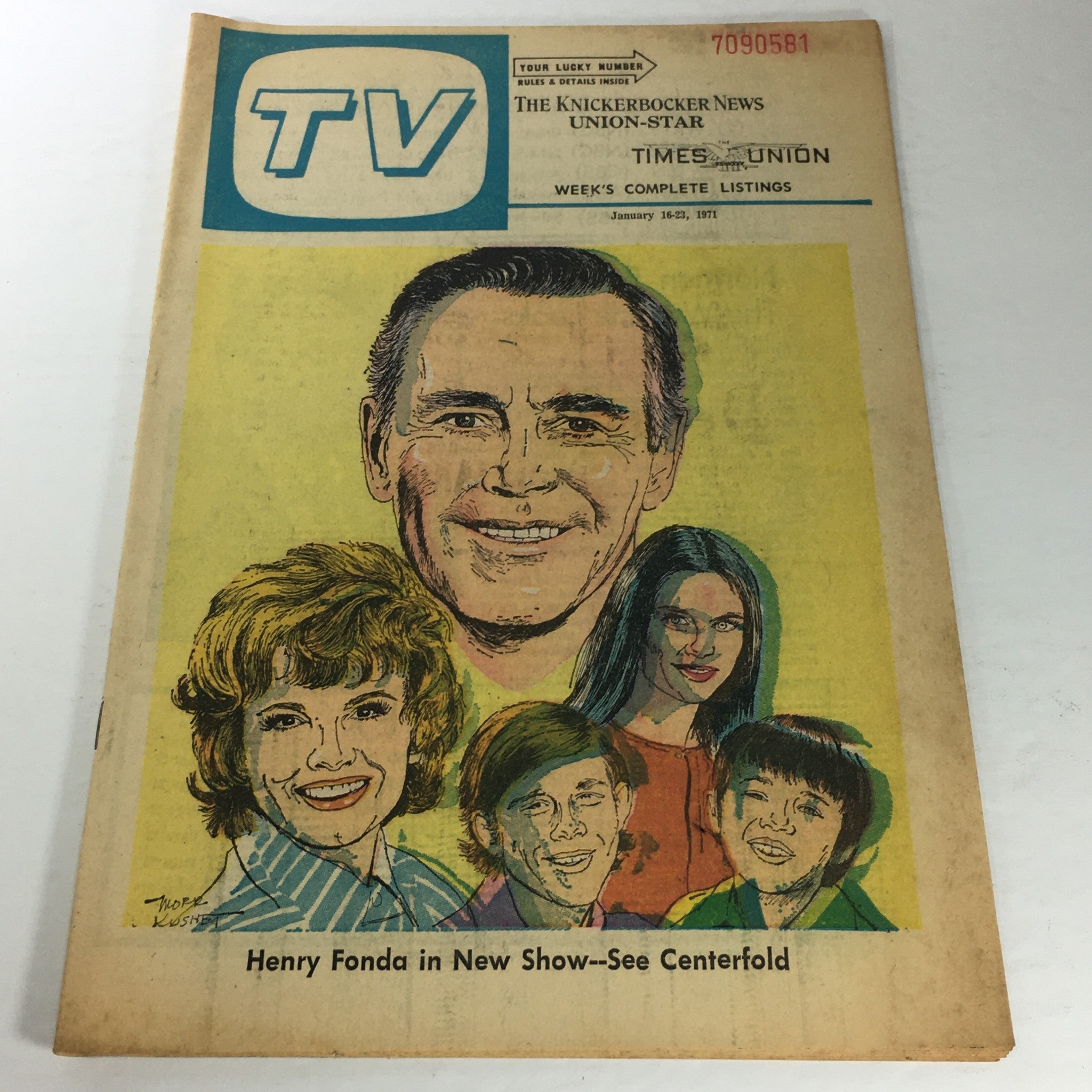 VTG TV The Knickerbocker News: January 16-23 1971 - Henry Fonda In New Show