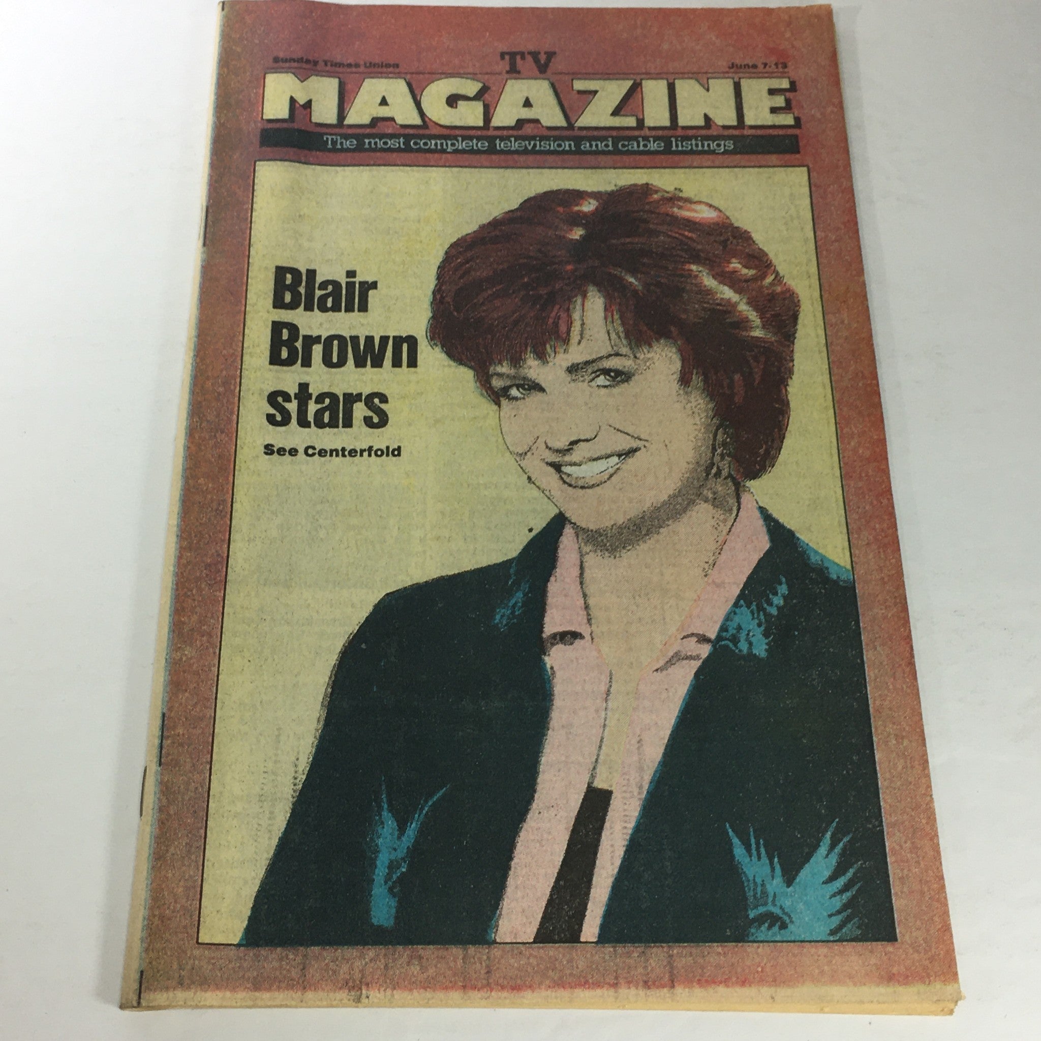 VTG TV Magazine: June 7-13 1987 - Blair Brown Cover Complete TV & Cable Listing