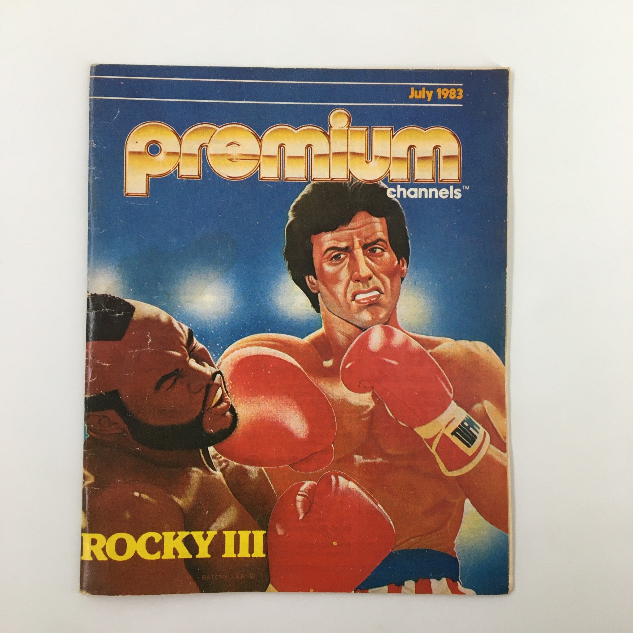 VTG Premium Channels Mini Magazine July 1983 Sylvester Stallone, Carl Weathers
