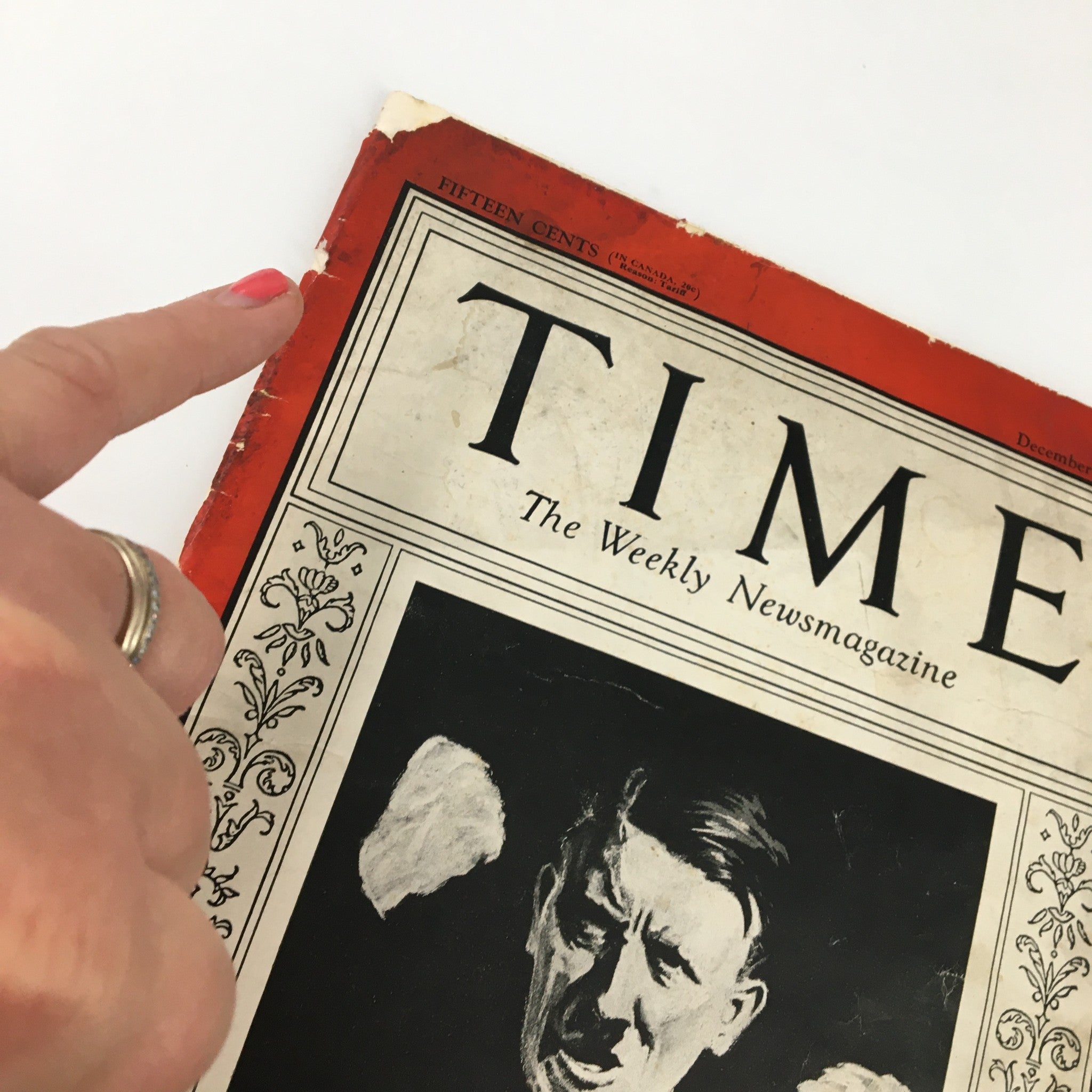 VTG Time Magazine December 21 1931 Vol. 18 No. 25 Adolf Hitler Hand with Might