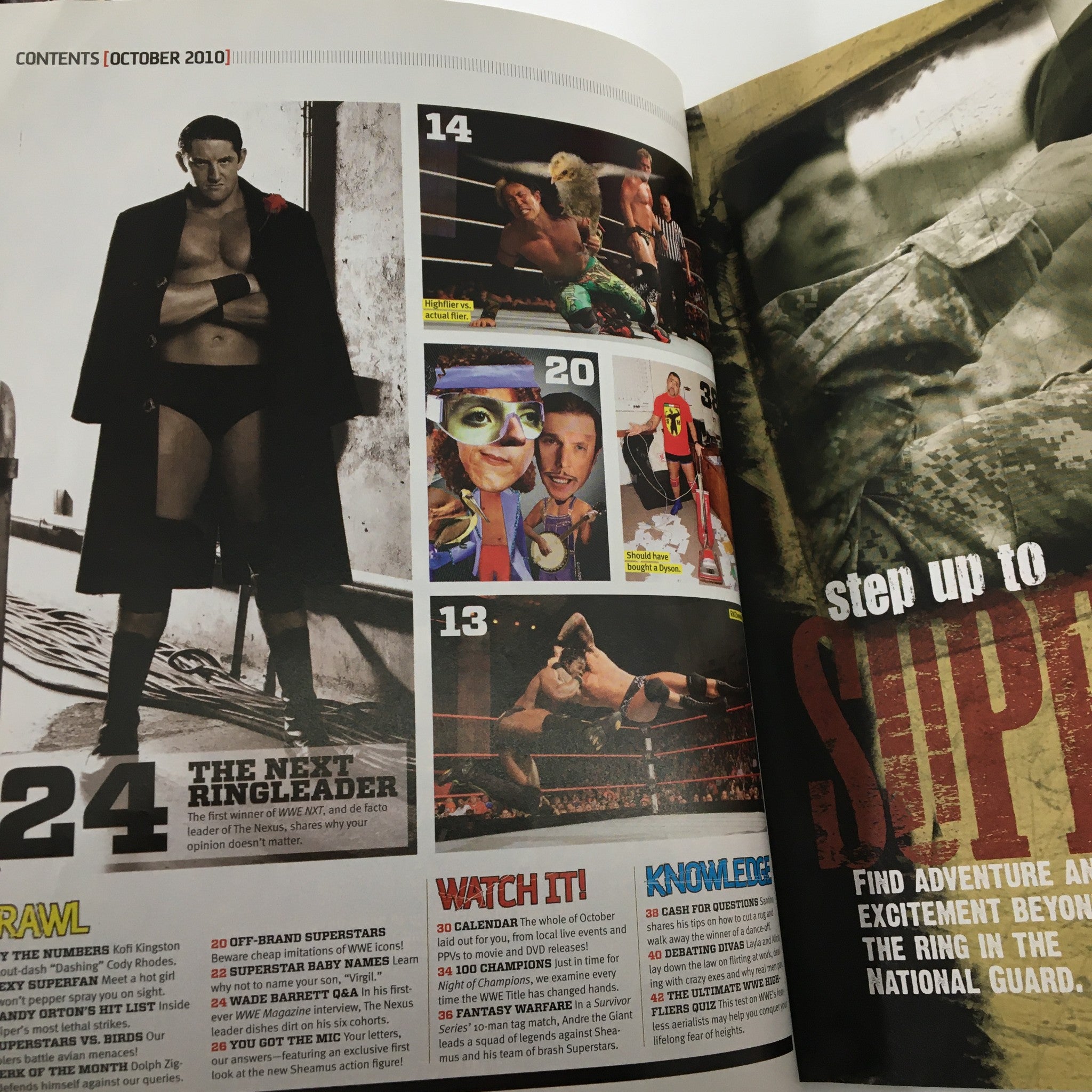 WWE Magazine October 2010 The Miz, John Cena, The Nexus, Rey Mysterio & Santino