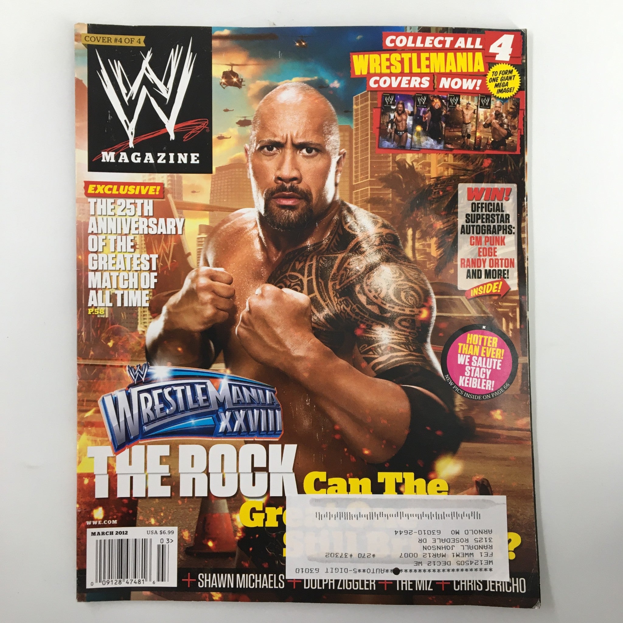 WWE Magazine March 2012 The Rock and The Big Show Anatomy of a Superstar