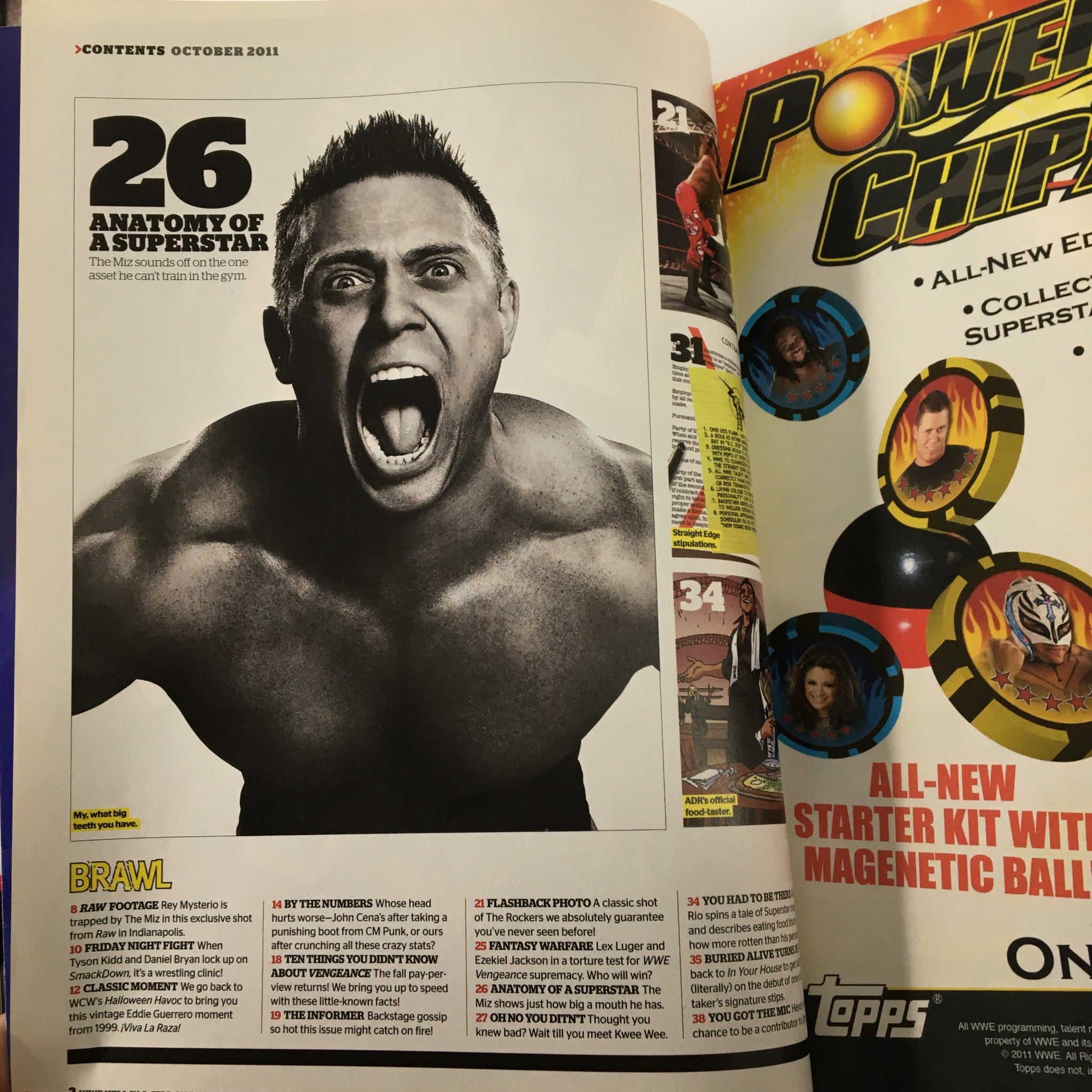 WWE Magazine October 2011 CM Punk, John Cena, The Miz, Rey Mysterio No Label