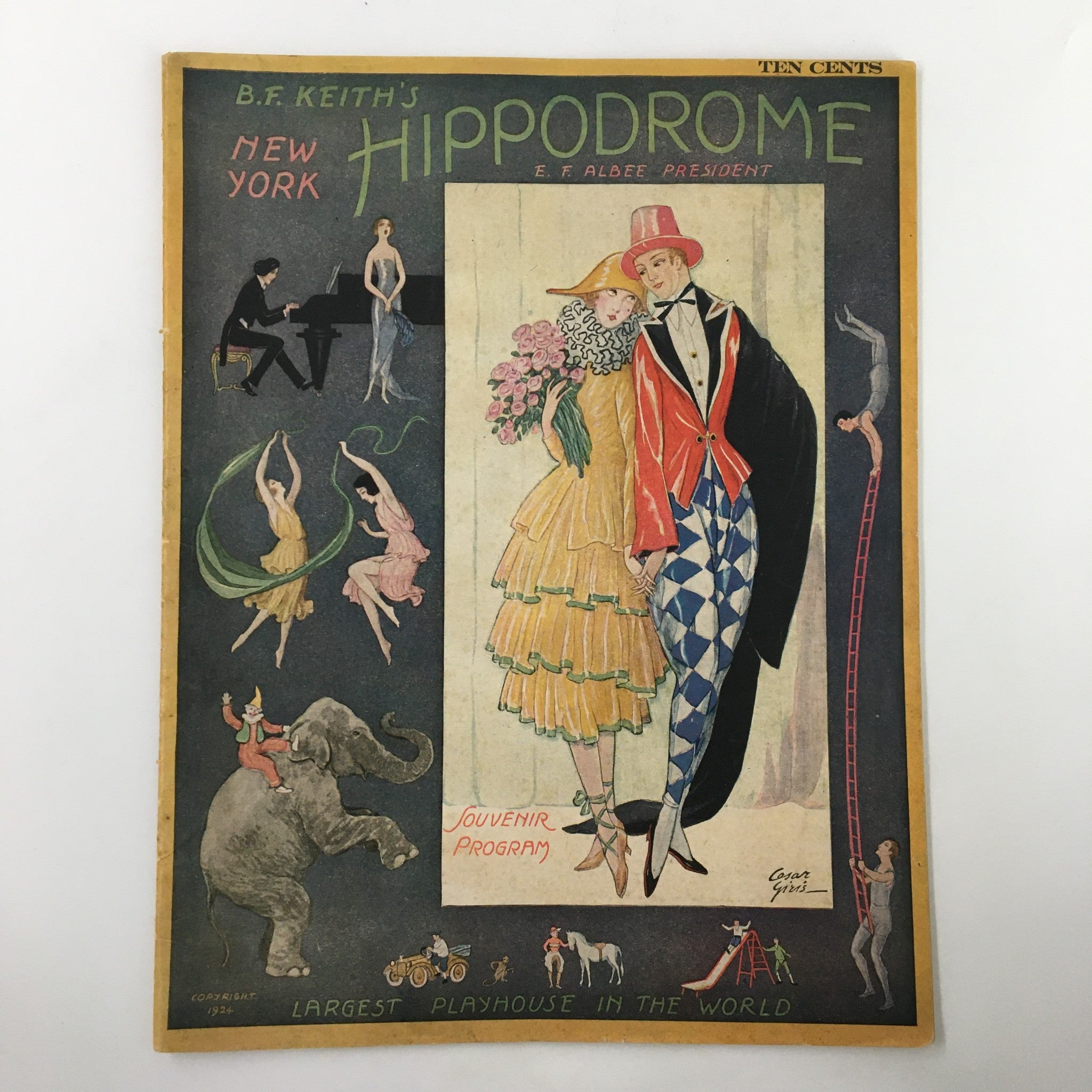 1925 B.F. Keith's Hippodrome John Steel and Mabel Stapleton Souvenir Program