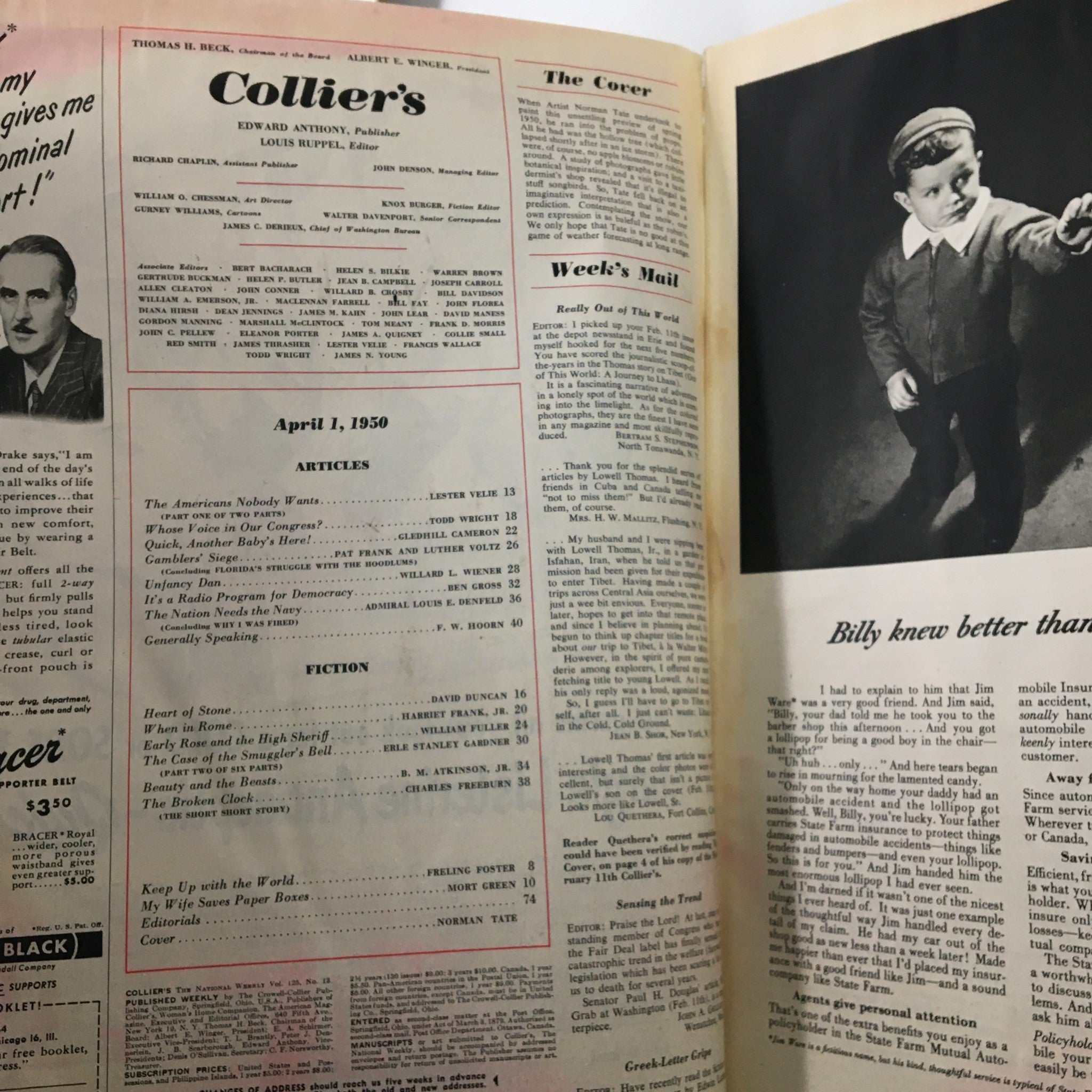 VTG Collier's Magazine April 1 1950 The Americans Nobody Wants