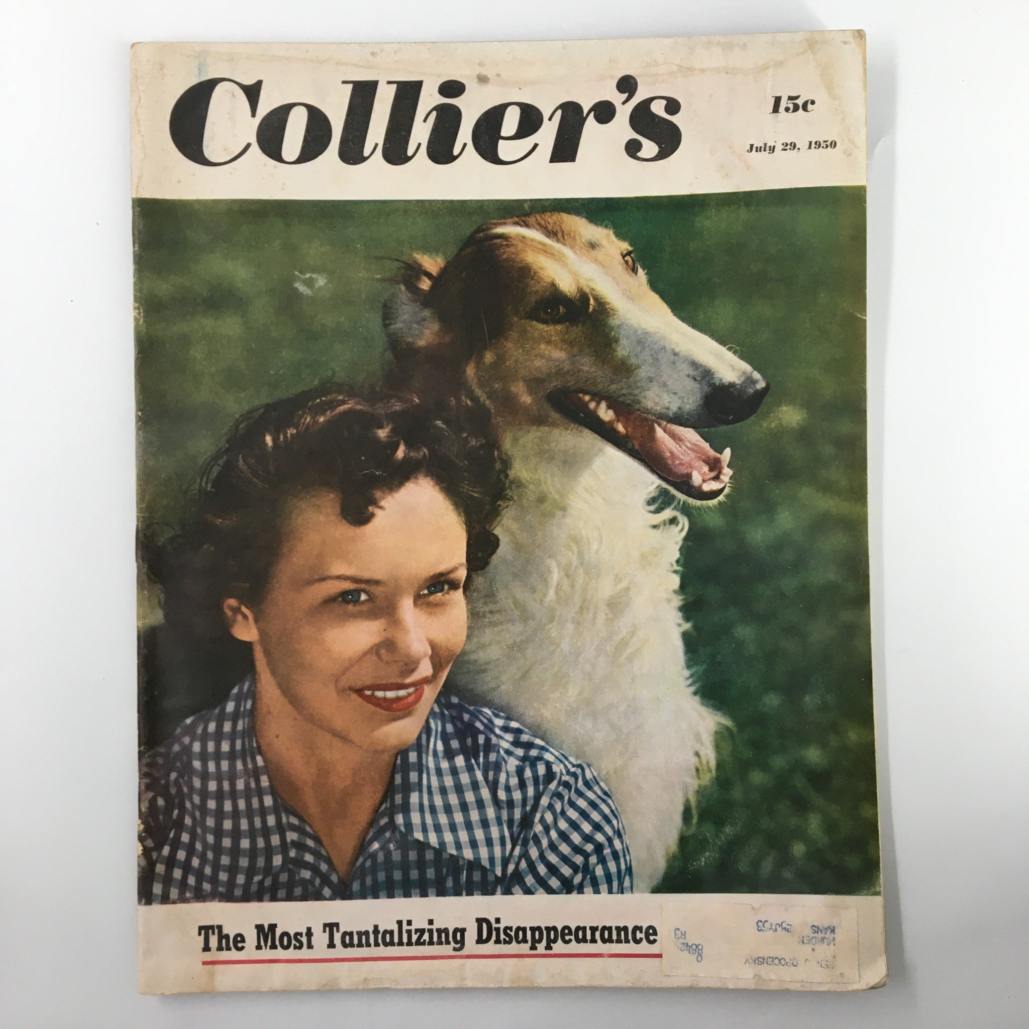 VTG Collier's Magazine July 29 1950 The Most Amazing Tantalizing Disappearance