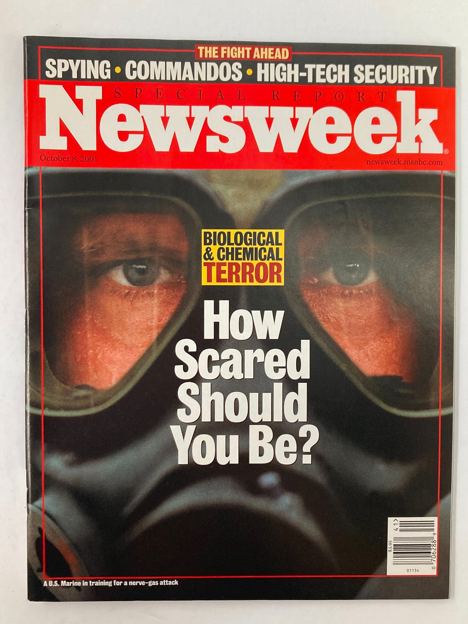 Newsweek Magazine October 8 2001 Biological and Chemical Terror No Label VG