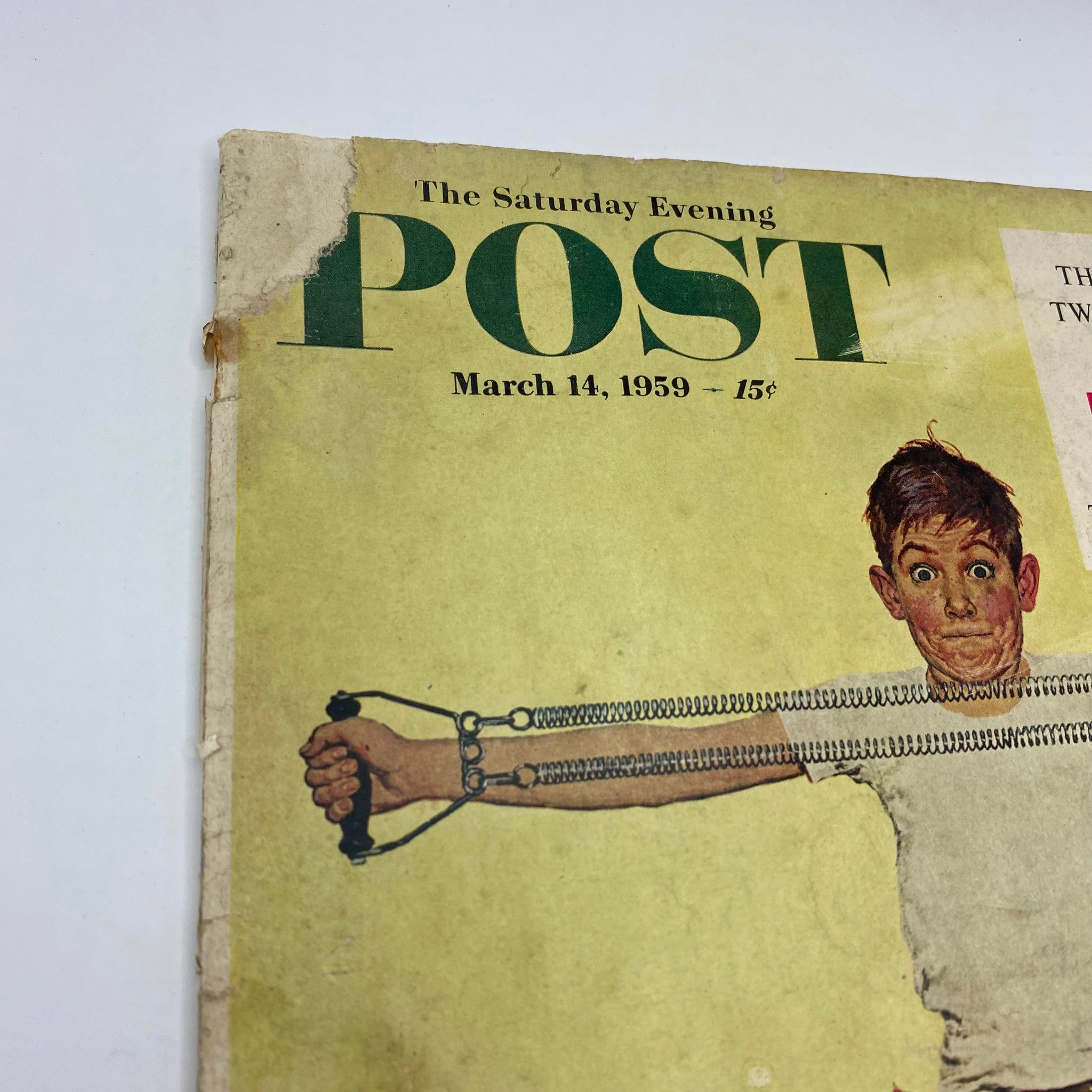 Saturday Evening Post Magazine March 14 1959 Johnny - Kurt Ard GD Interior