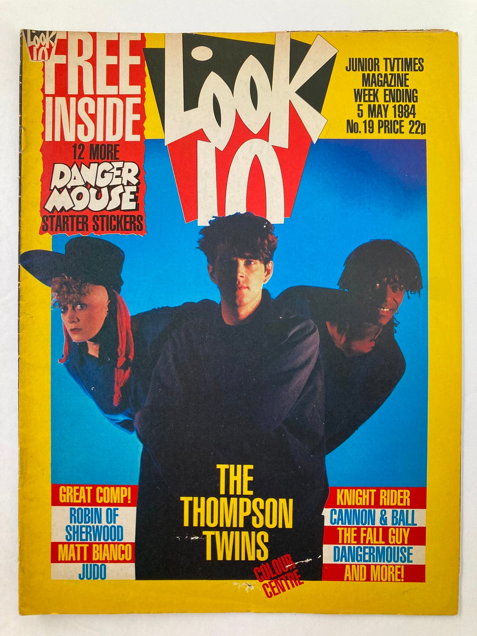 VTG Lookin Magazine May 5 1984 #19 The Thompson Twins & Danger Mouse No Label