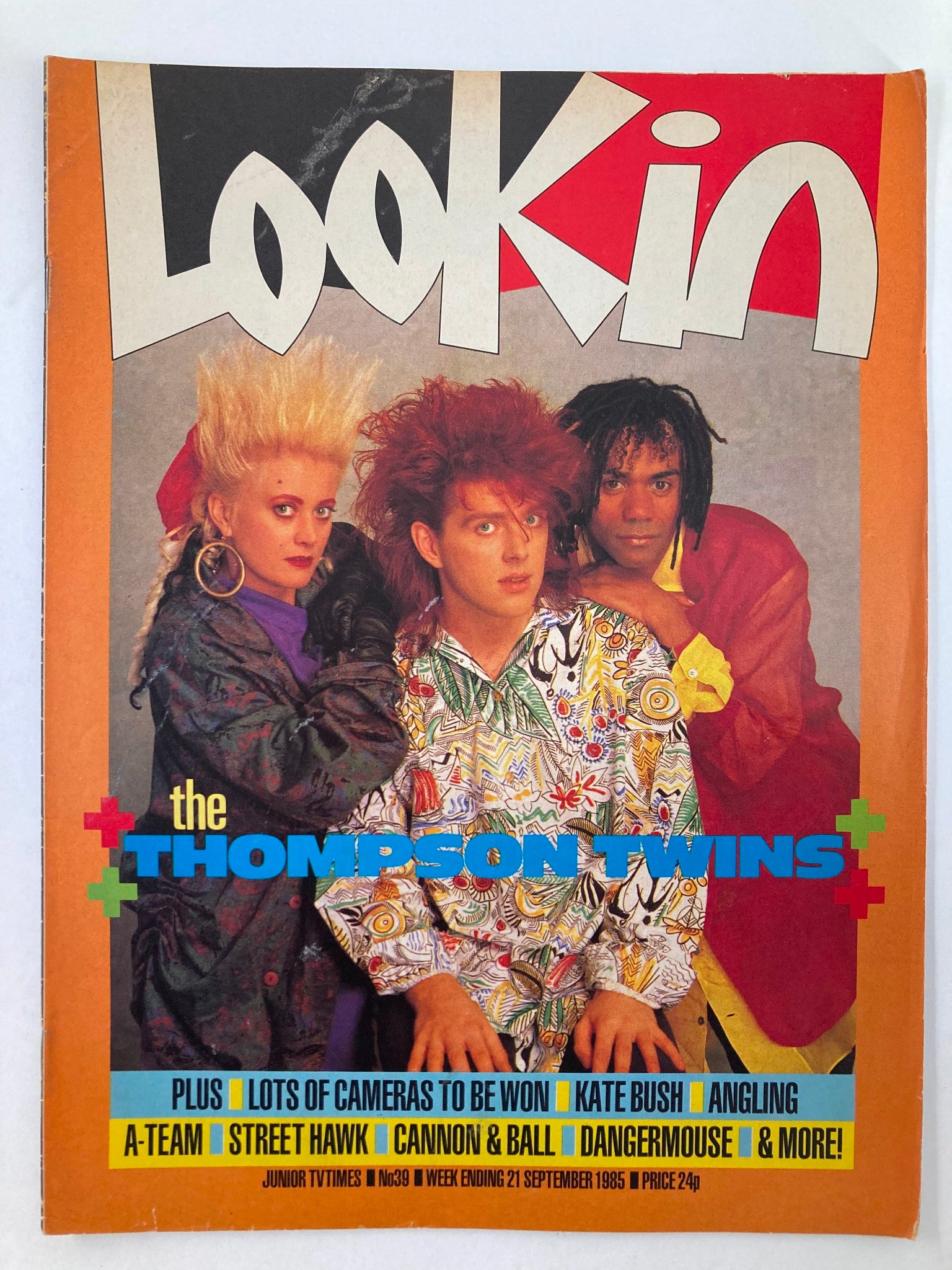 VTG Lookin Magazine September 21 1985 #39 The Thompson Twins No Label