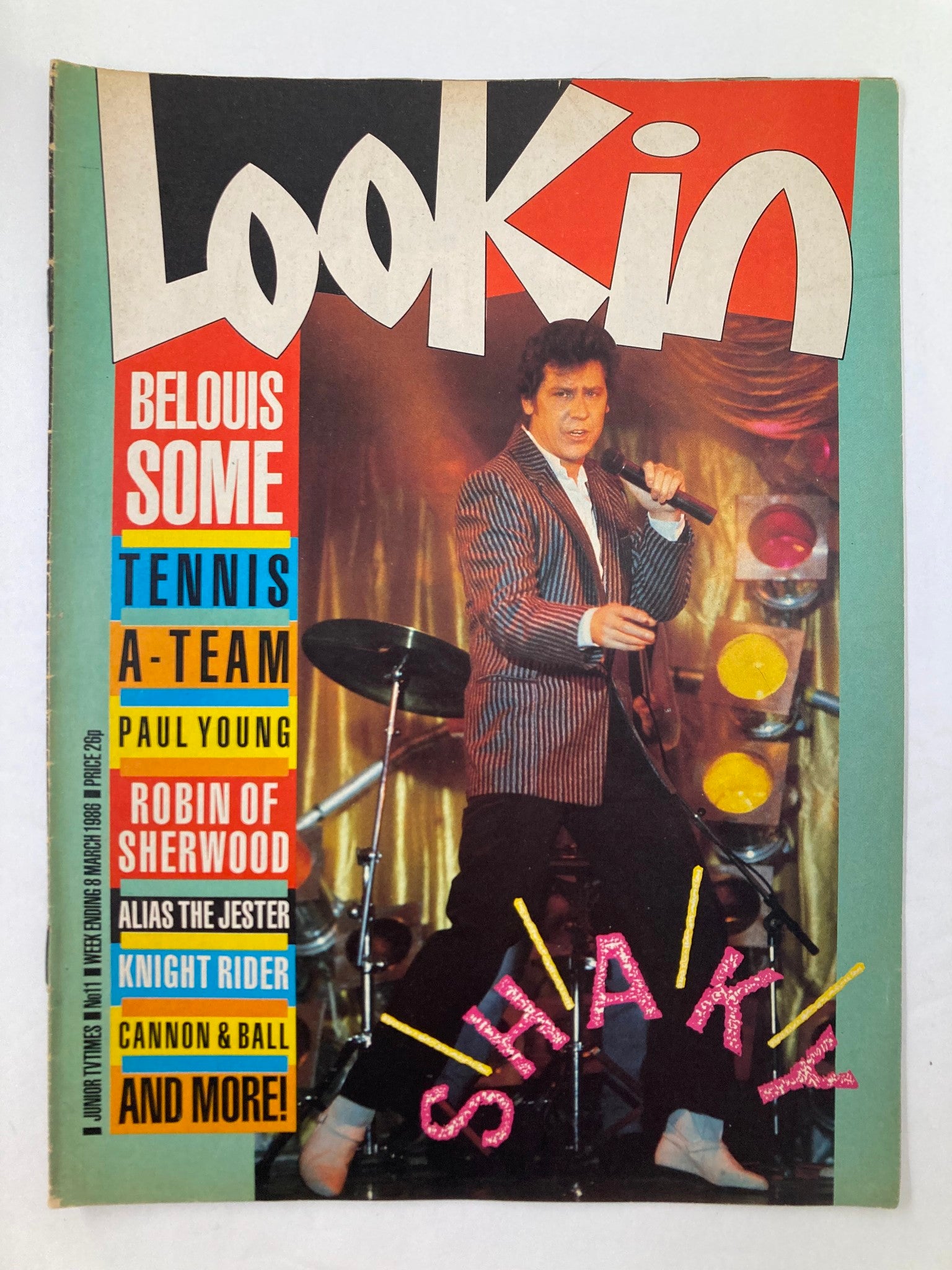 VTG Lookin Magazine March 8 1986 #11 Belouis Some and Paul Young No Label