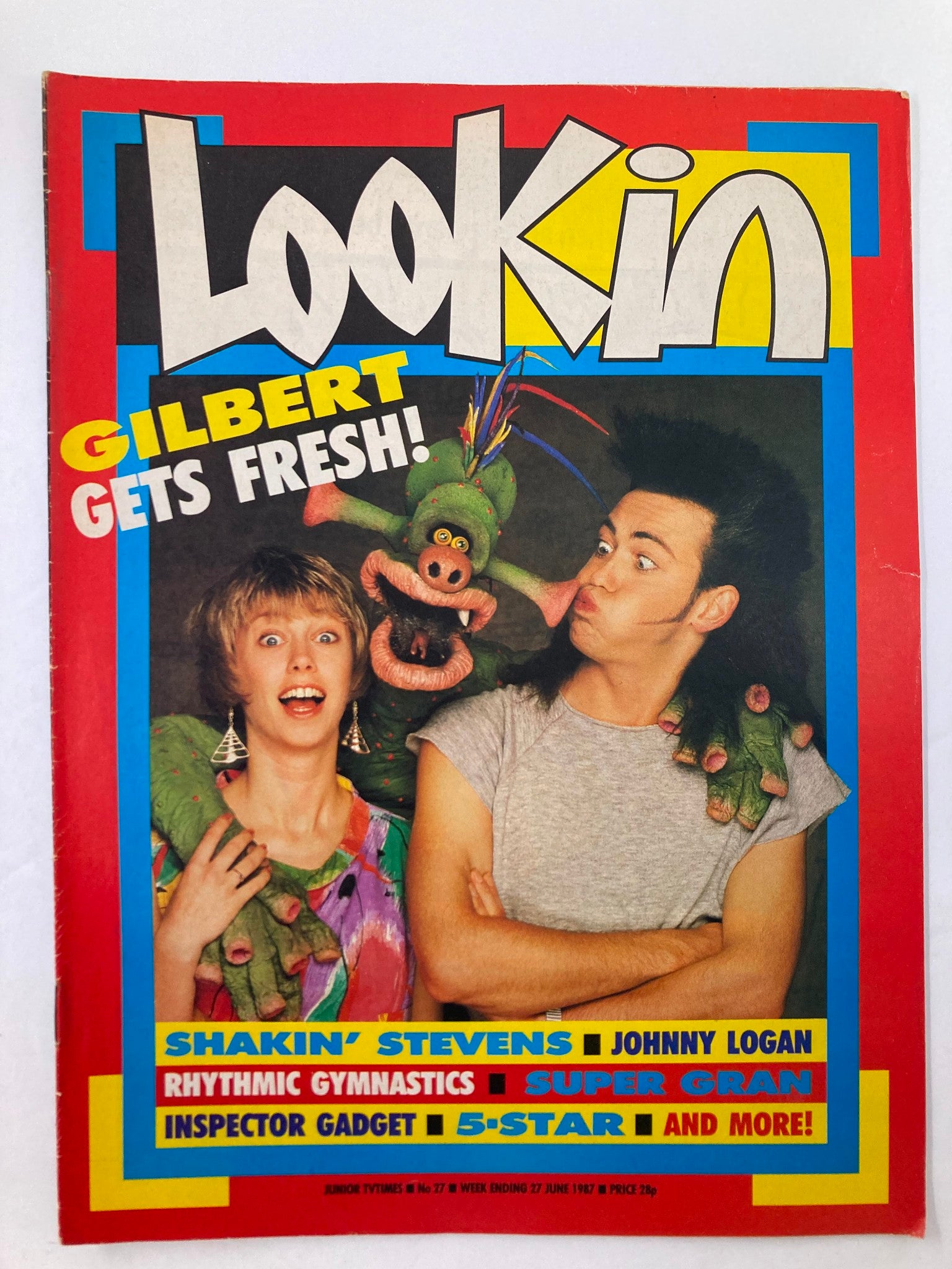 VTG Lookin Magazine June 27 1987 #27 Shakin' Stevens & Johnny Logan No Label