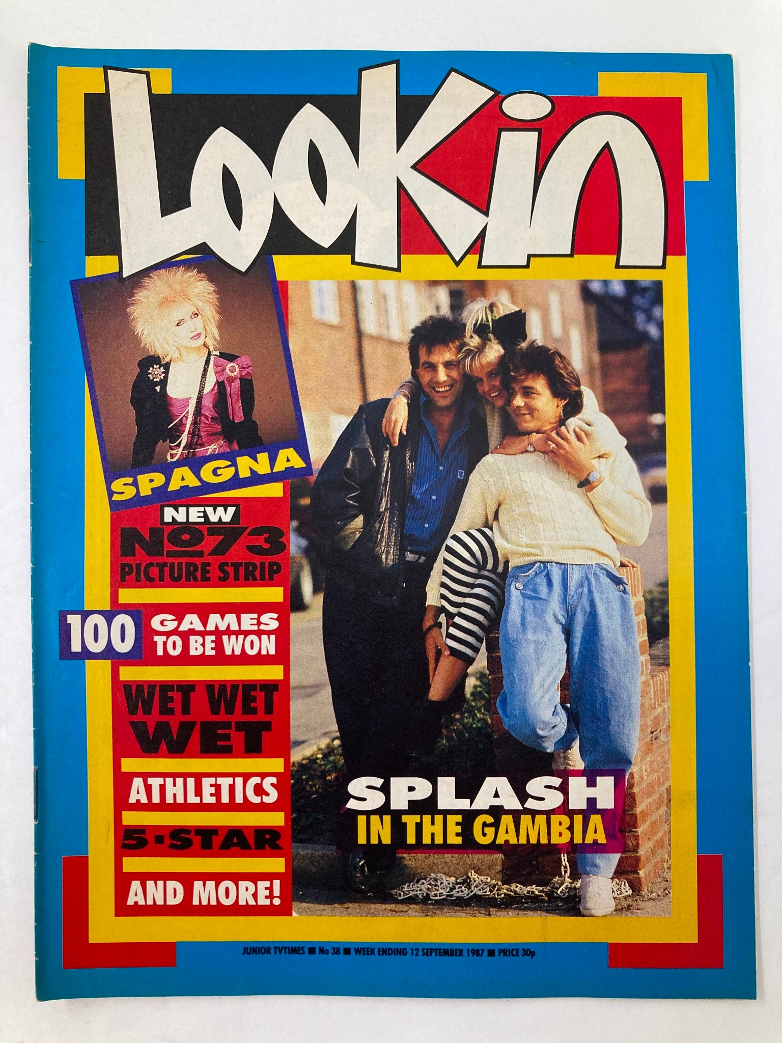 VTG Lookin Magazine September 12 1987 #38 Splash in Gambia & Spagna No Label