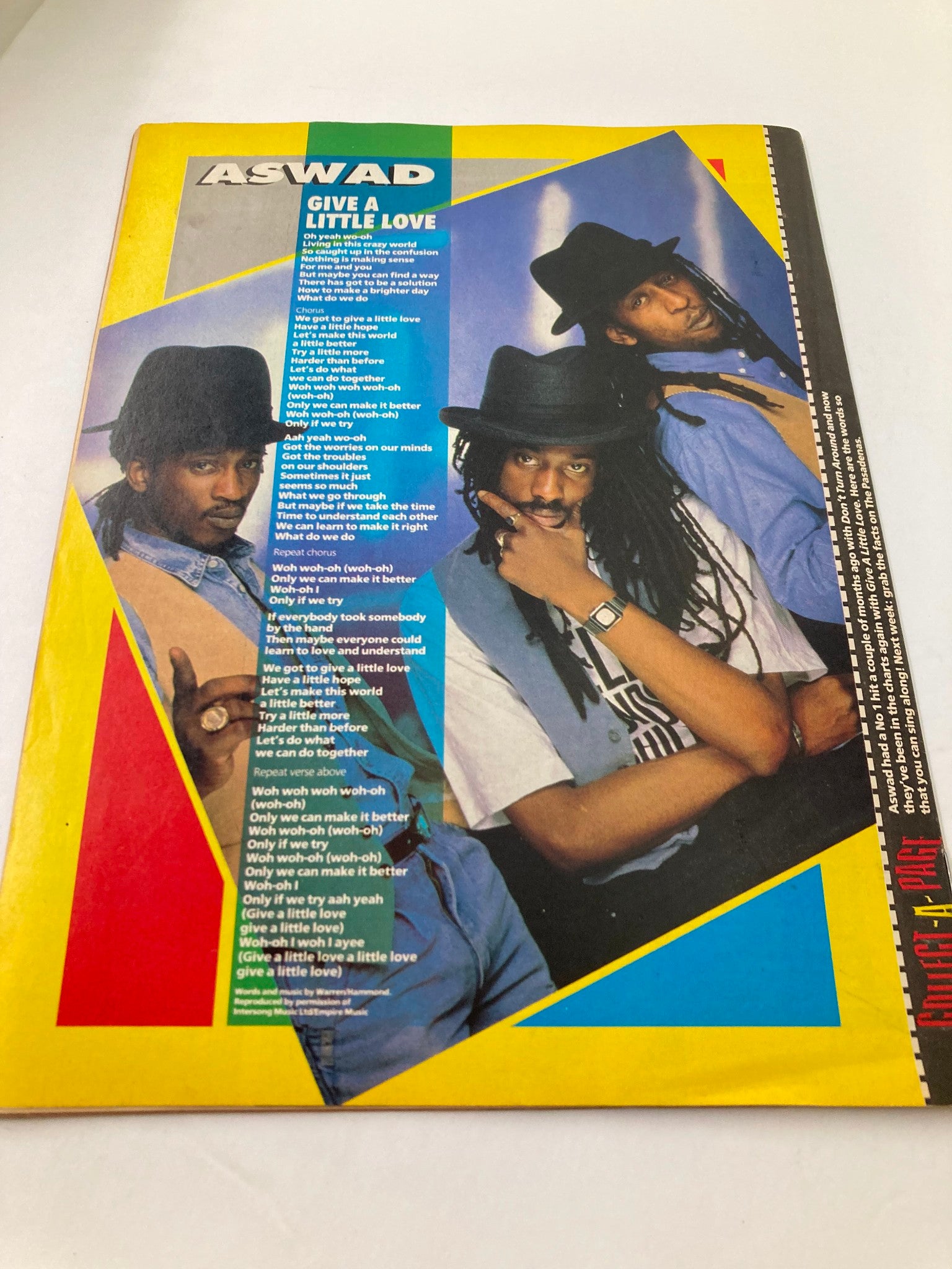 VTG Lookin Magazine 1988 #26 Denise, Stedman, Doris, Delroy & Lorraine No Label