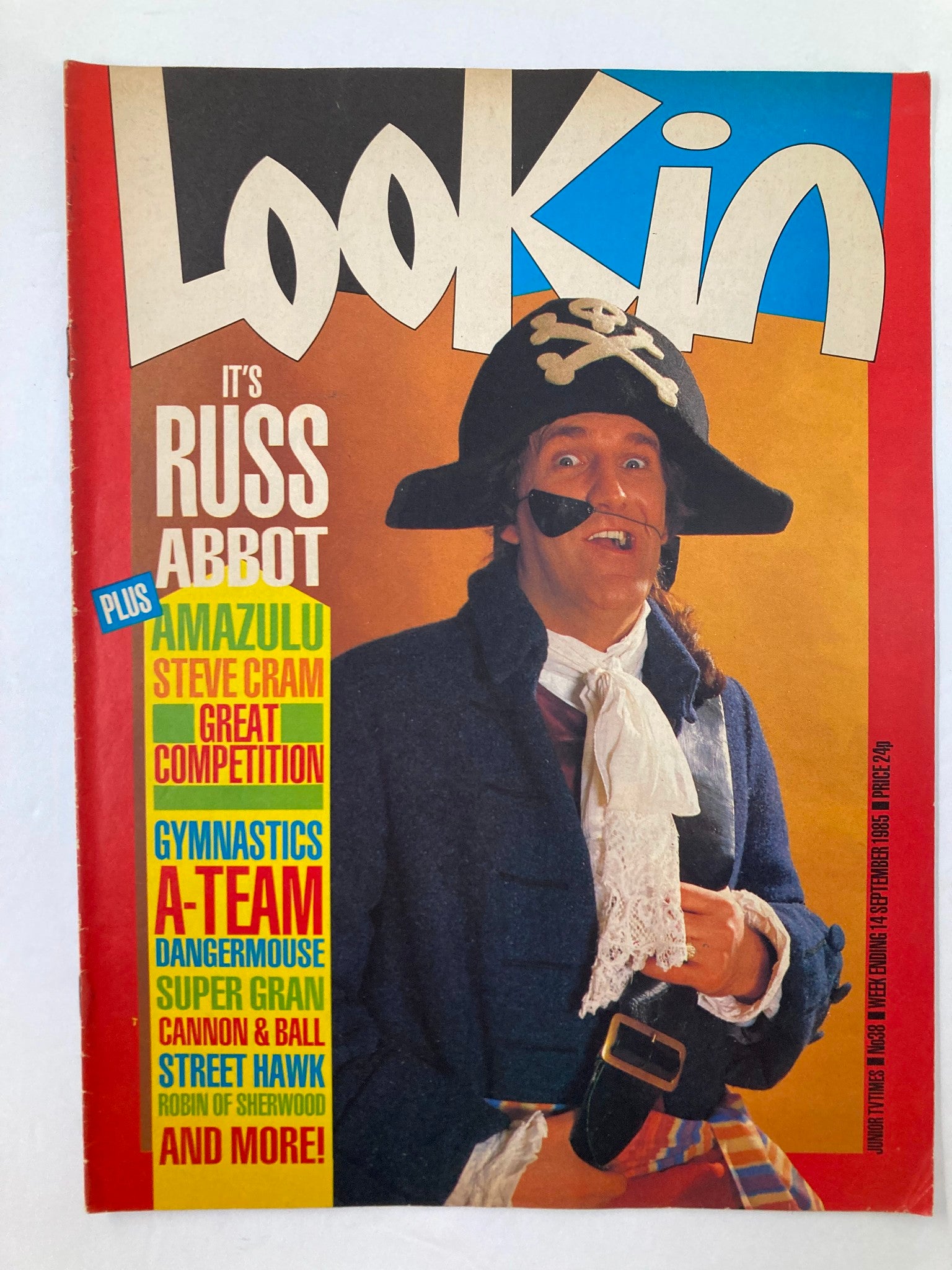 VTG Lookin Magazine September 14 1985 #38 Russ Abbot and Steve Cram No Label