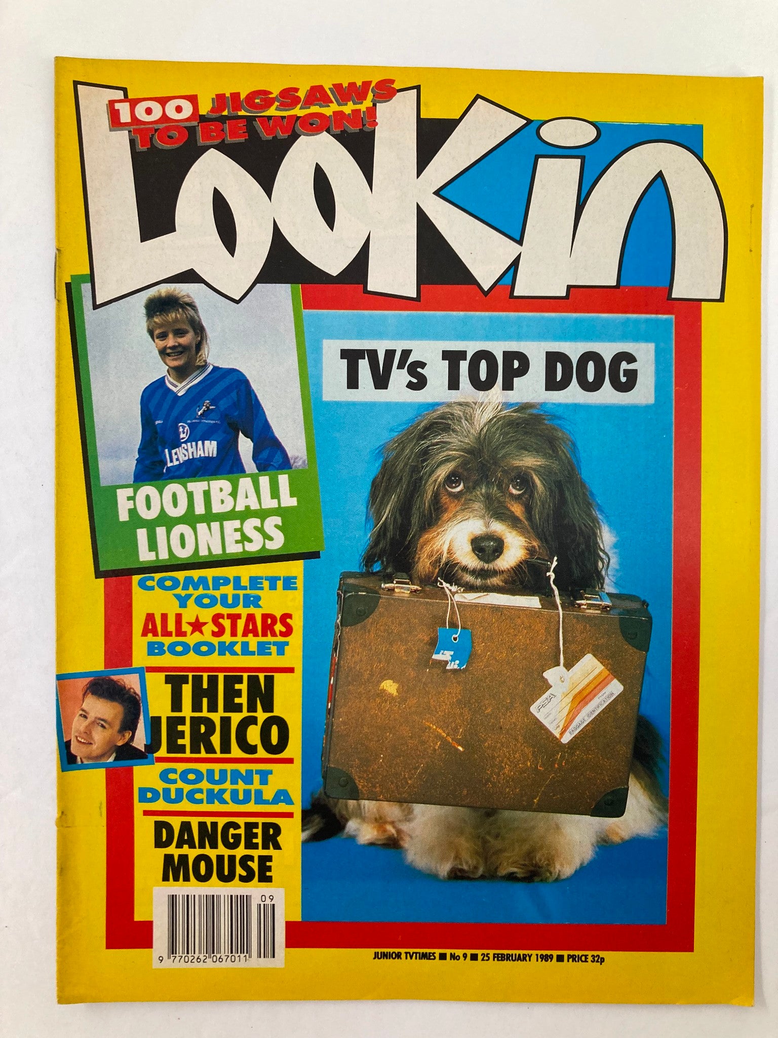 VTG Lookin Magazine February 25 1989 #9 Then Jerico and TV's Top Dog No Label