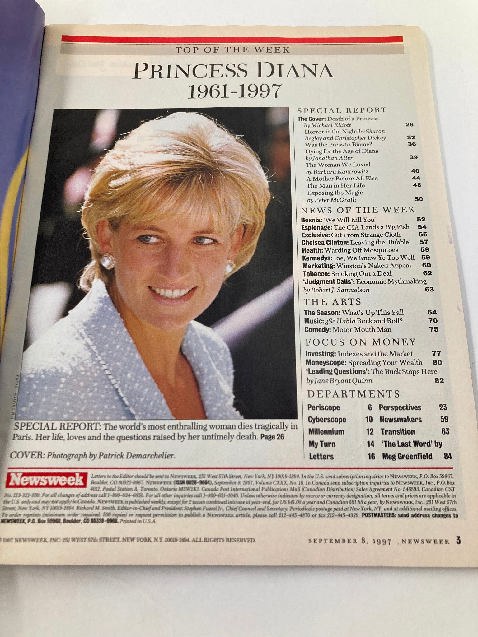 Newsweek Magazine September 8 1997 Princess Diana 1961-1997 VG No Label