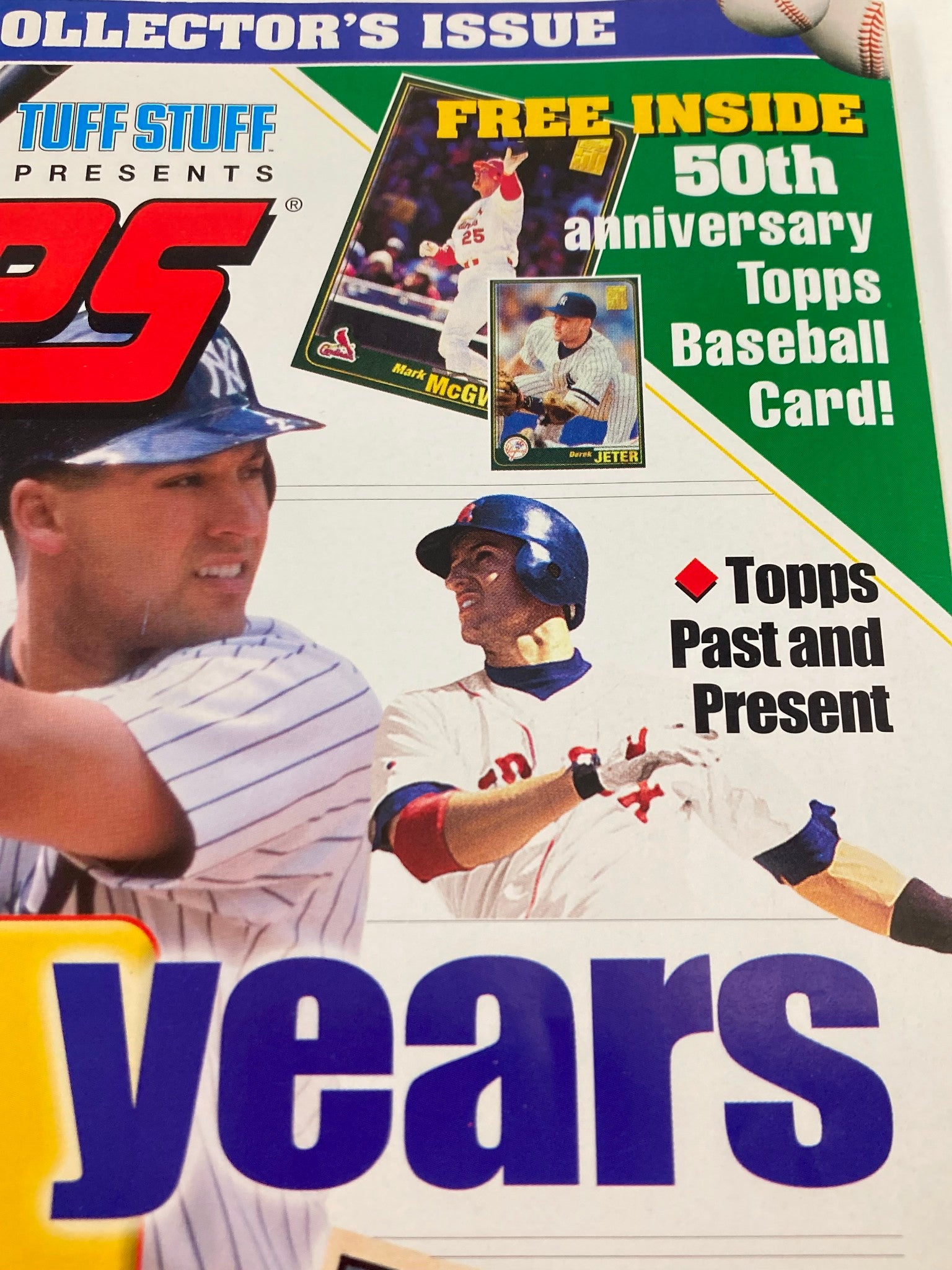 2001 Tuff Stuff Presents 50 Years of Topps Preview Past and Present VG No Label