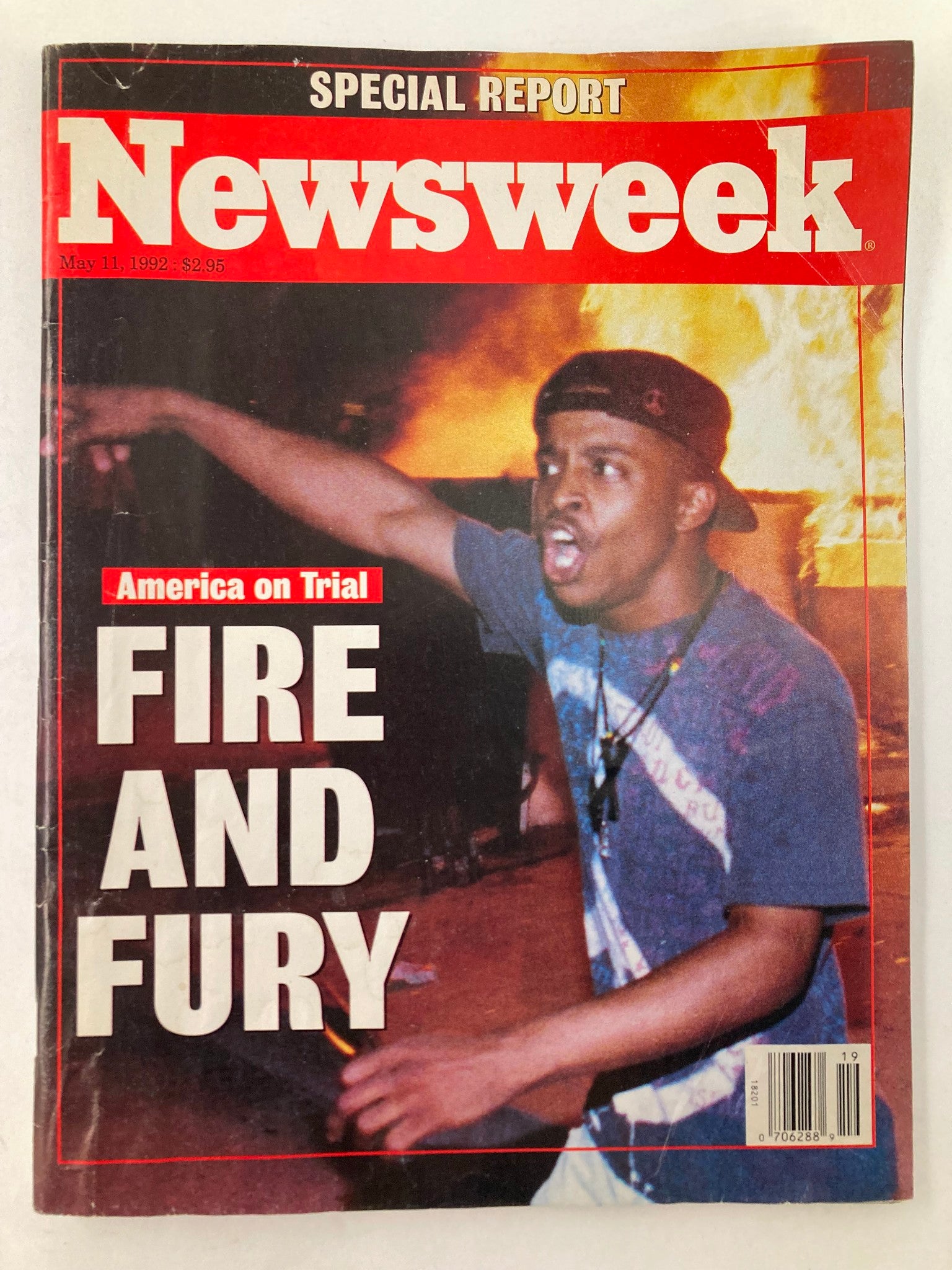 Newsweek Magazine May 11 1992 America on Trial Fire and Fury No Label