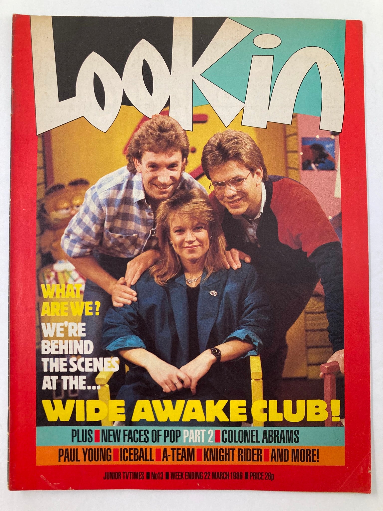 VTG Lookin Magazine March 22 1986 #13 Timmy Mallett, Michaela Strachan No Label