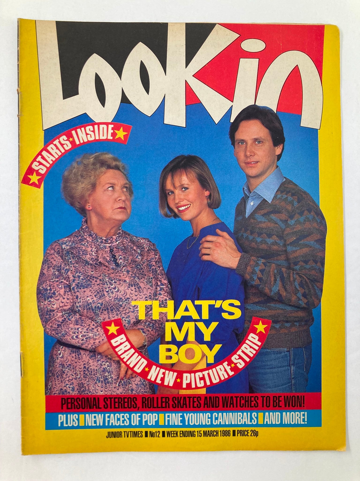 VTG Lookin Magazine March 15 1986 #12 Mollie Sugden, Jennifer Lonsdale No Label