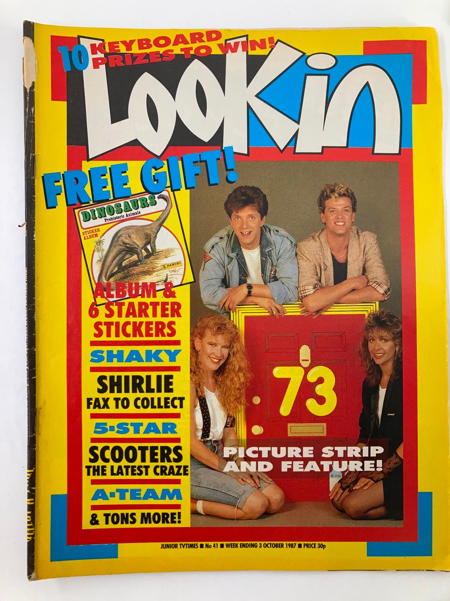 VTG Lookin Magazine October 3 1987 #41 Shirlie, A-Team & 5-Star No Label