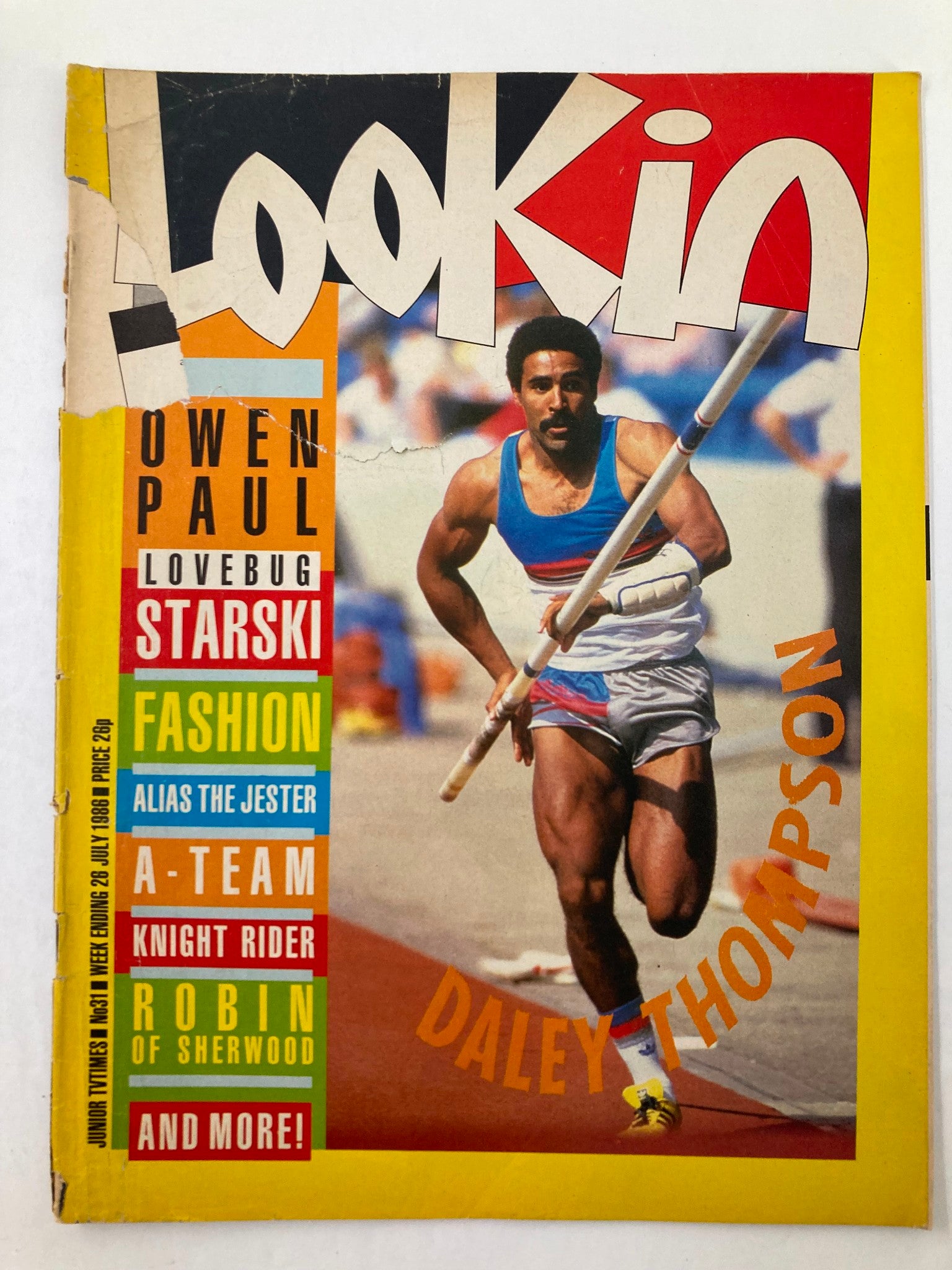 VTG Lookin Magazine July 26 1983 #31 Daley Thompson and Owen Paul No Label