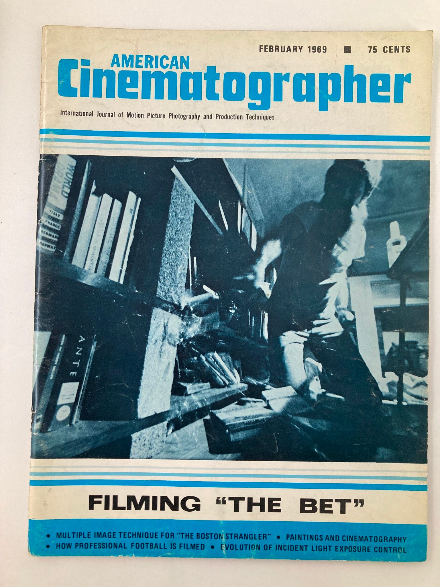 American Cinematographer Magazine February 1969 Ron Waller Director of "The Bet"