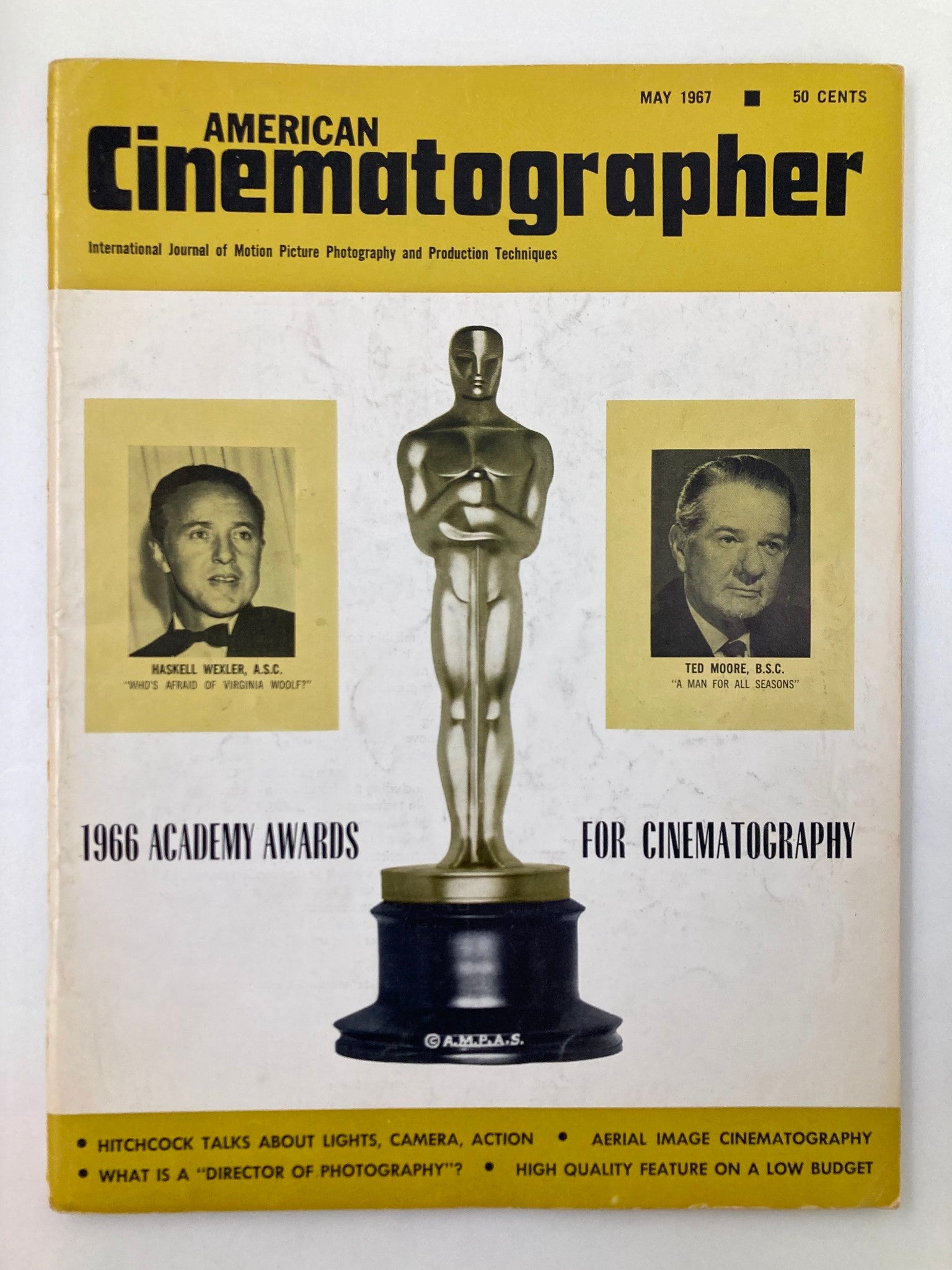 American Cinematographer Magazine May 1967 Haskell Wexler and Ted Moore