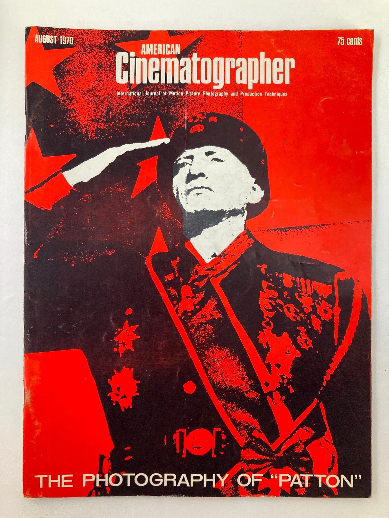 American Cinematographer Magazine August 1970 George C. Scott for "Patton"