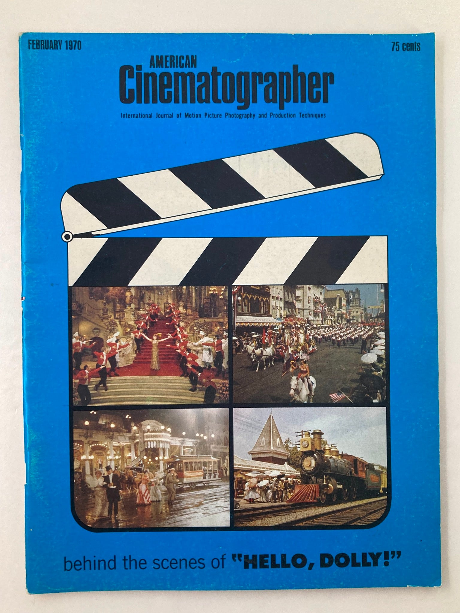 American Cinematographer Magazine February 1970 Production of "Hello, Dolly!"