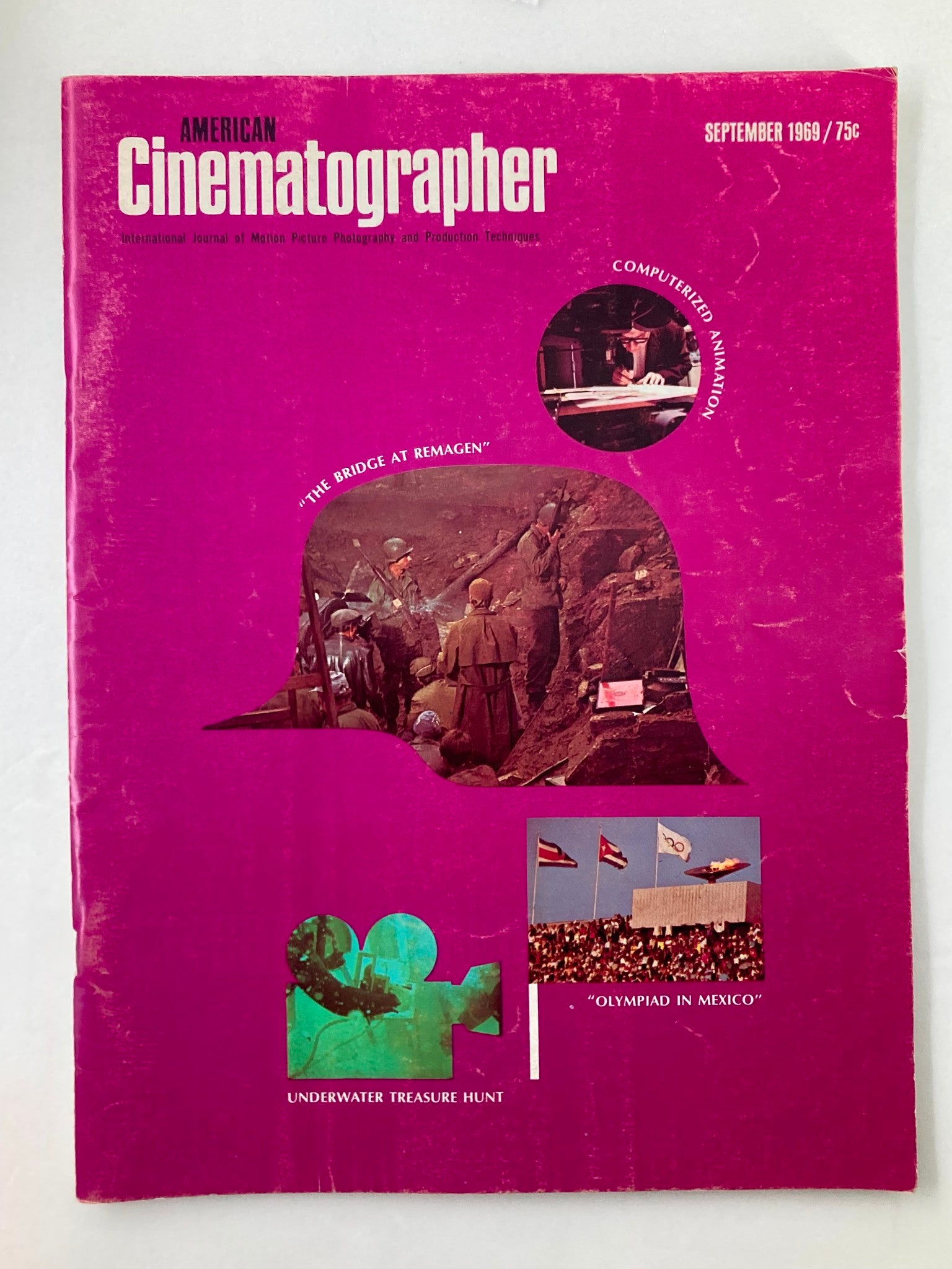 American Cinematographer Magazine September 1969 Animation Stand No Label