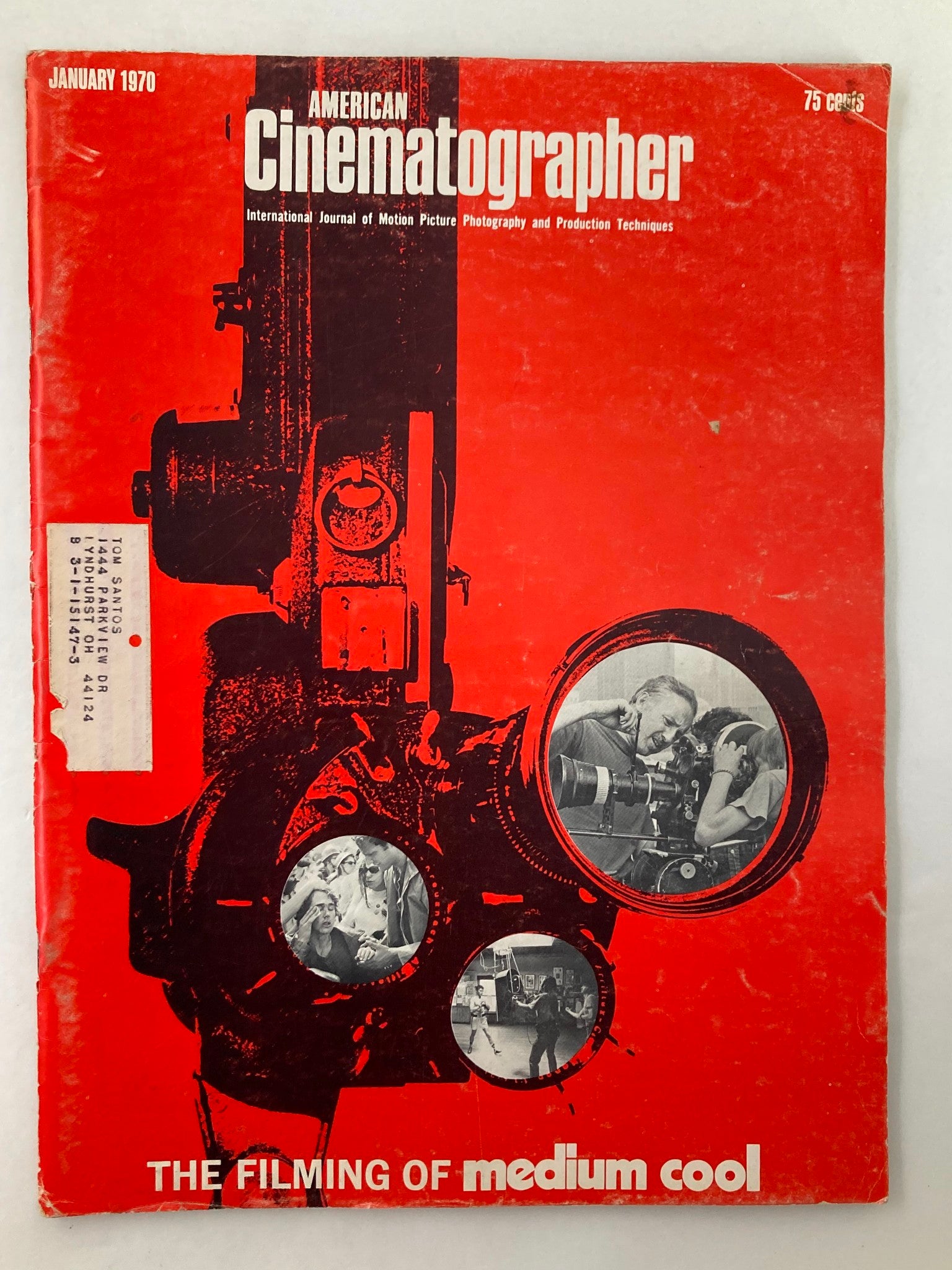 American Cinematographer Magazine January 1970 The Filming of Media Cool