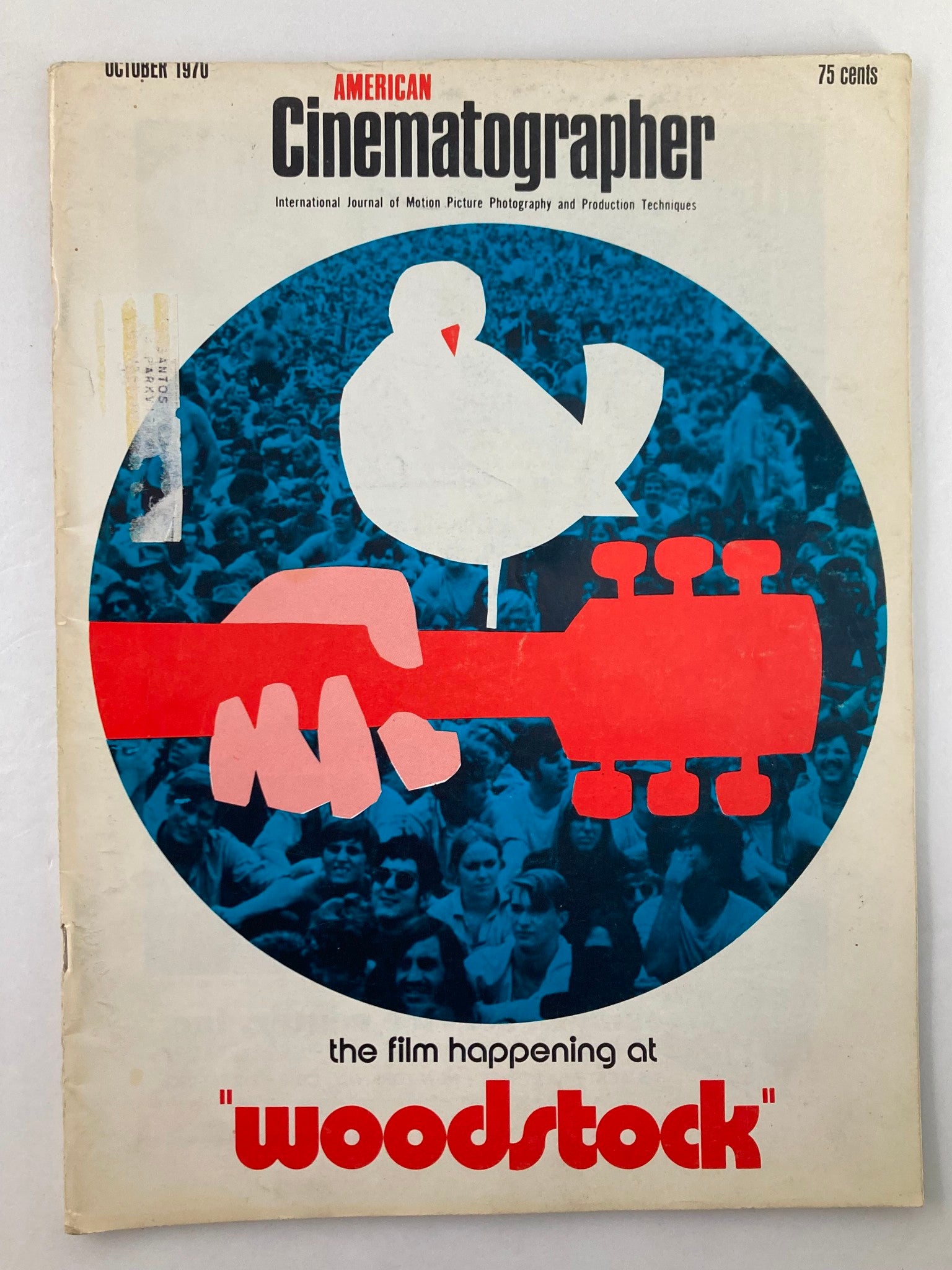 American Cinematographer Magazine October 1970 Film Happening at "Woodstock"